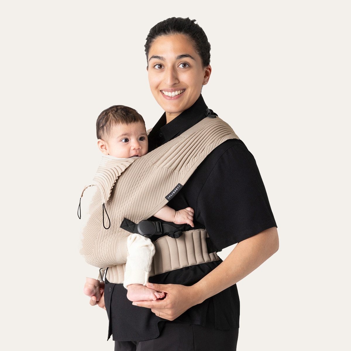 Mochila portabebés Flybaby, 2 posiciones - Beige Sierra Beige Sierra-1