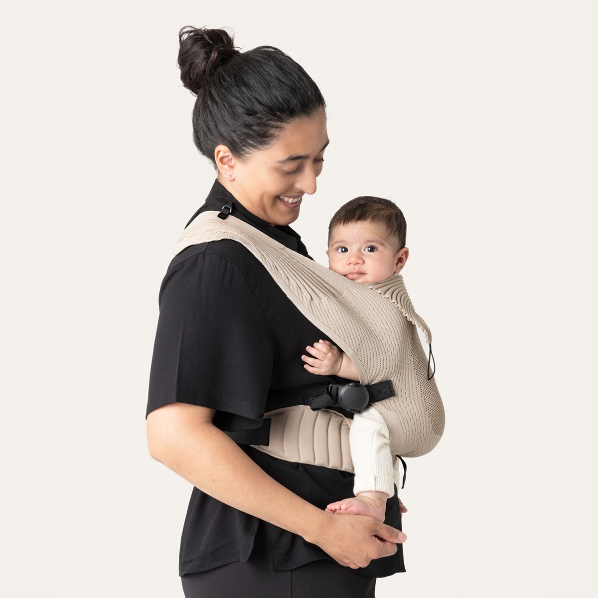 Mochila portabebés Flybaby, 2 posiciones - Beige Sierra Beige Sierra-4