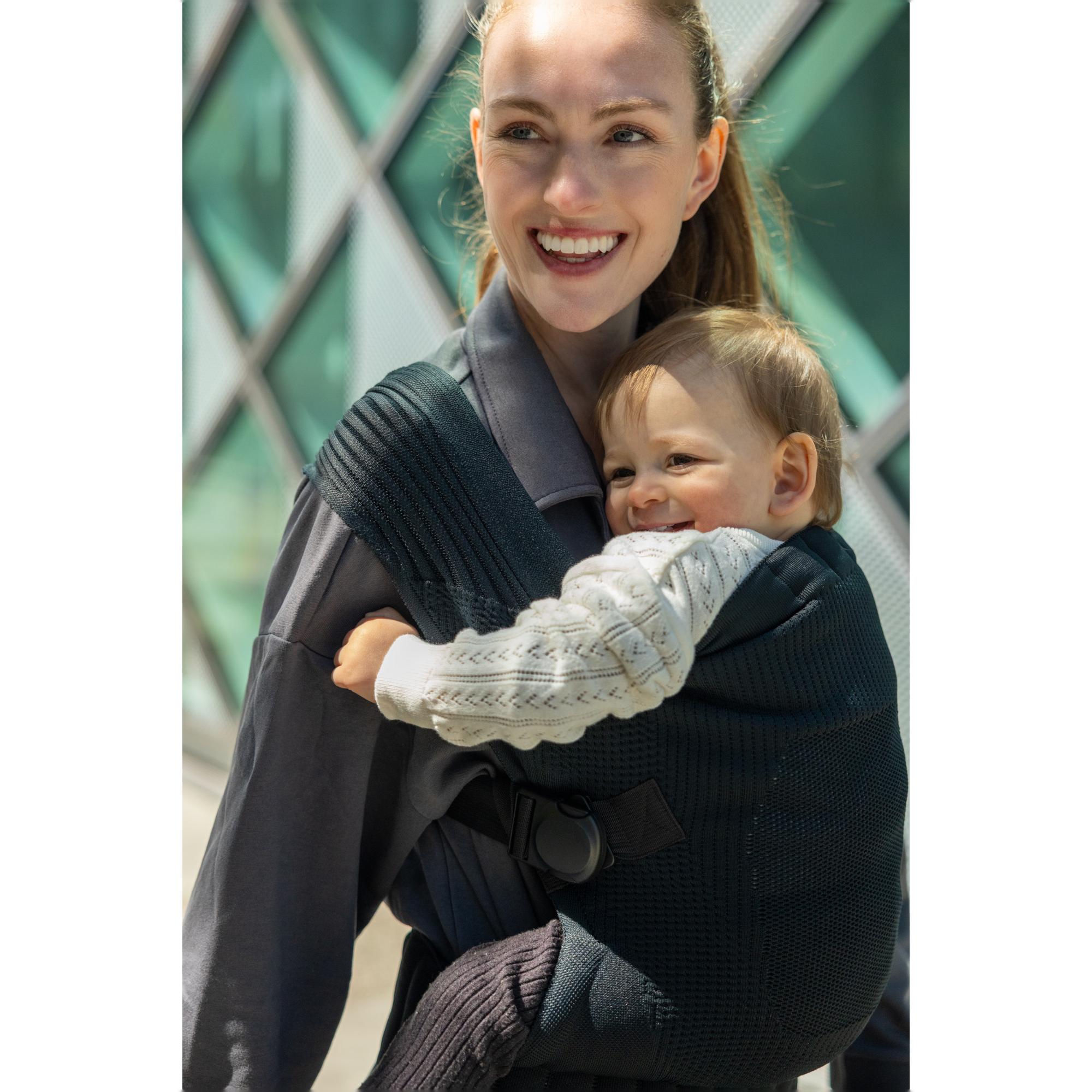 Mochila portabebés Flybaby Toddler, 2 posiciones - Negro Negro-7