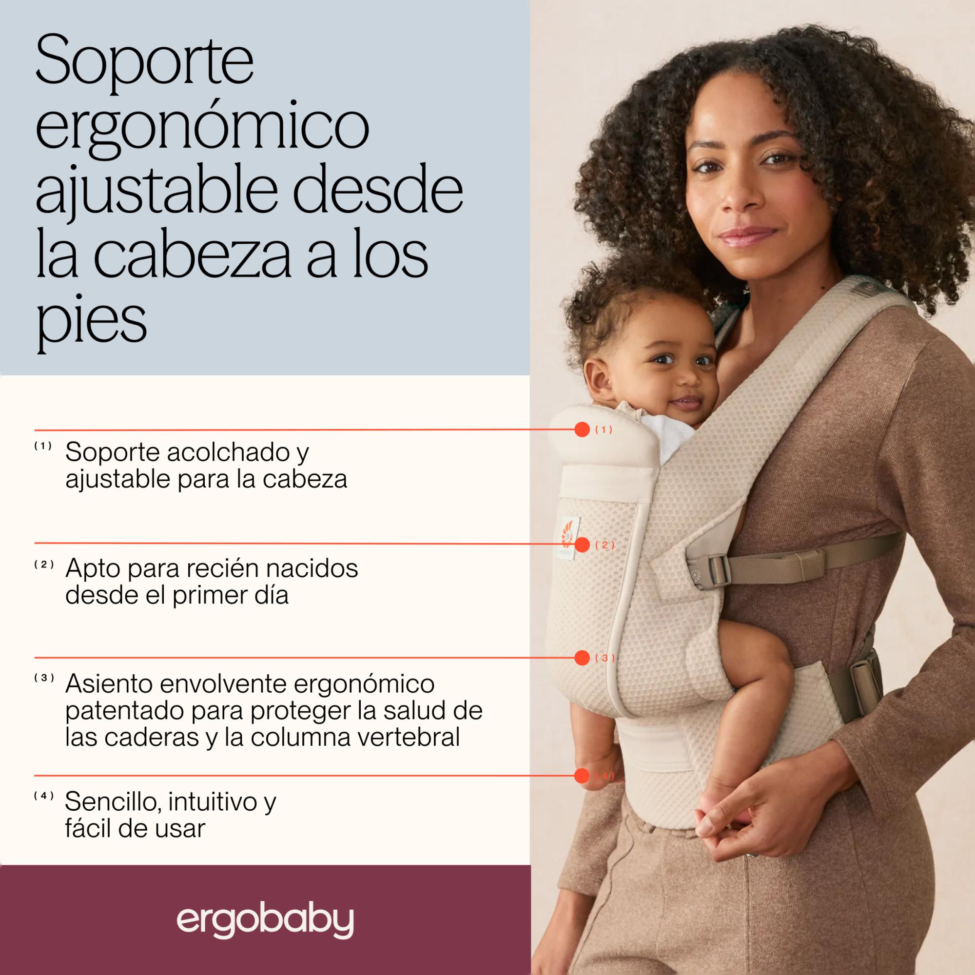 Imagen 4 de MOCHILA PORTABEBE OMNI LITE- MESHSLATE BLUE - Arena Arena
