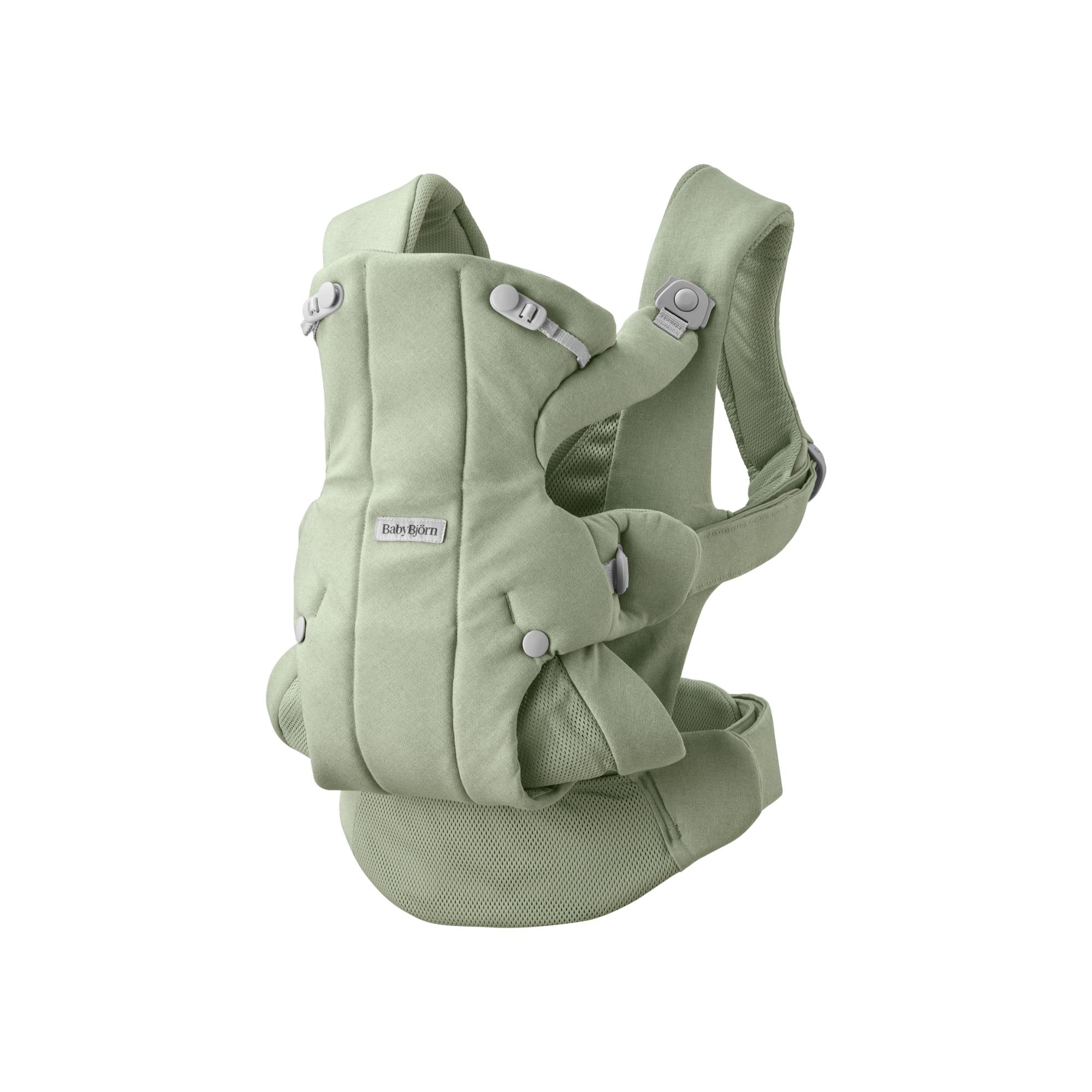 Imagen 5 de Mochila portabebé BabyBjörn Hold tejido Woven 3 posiciones - Verde Agua Verde Agua