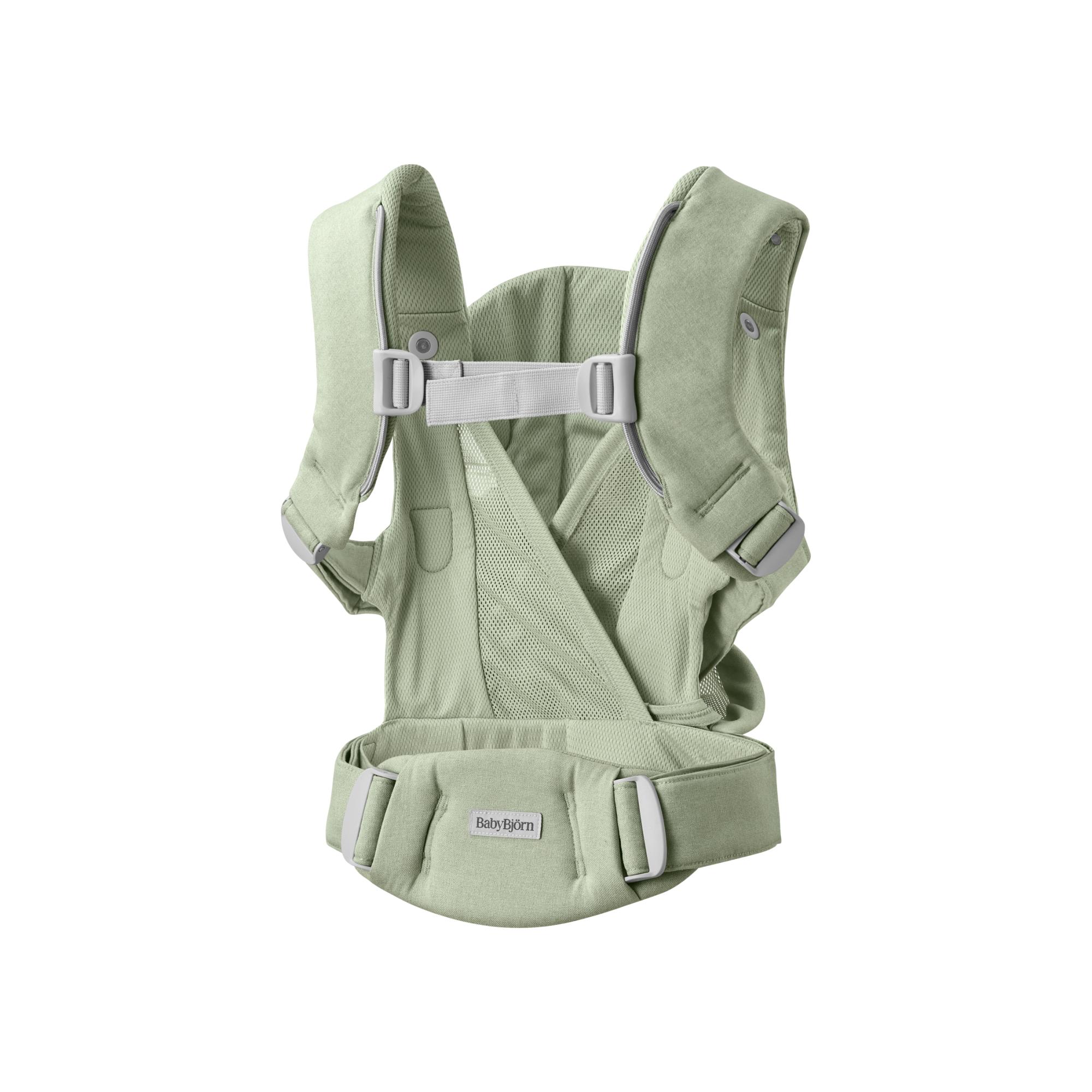 Imagen 6 de Mochila portabebé BabyBjörn Hold tejido Woven 3 posiciones - Verde Agua Verde Agua