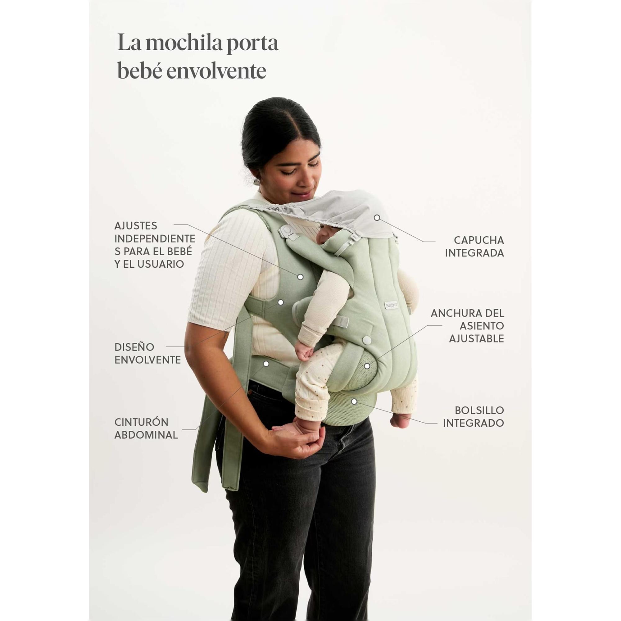 Imagen 7 de Mochila portabebé BabyBjörn Hold tejido Mesh 3 posiciones - Nude Nude