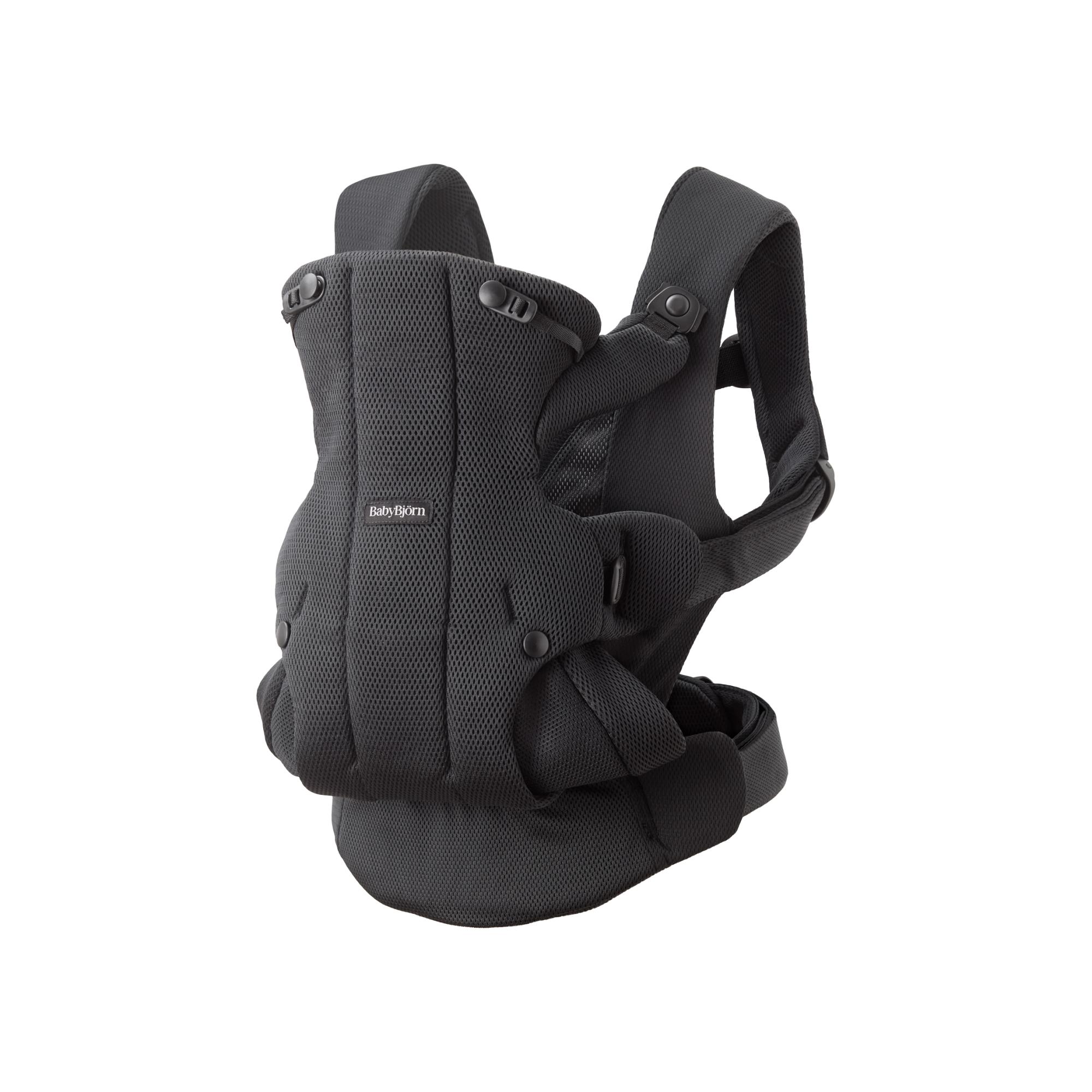 Mochila portabebé BabyBjörn Hold tejido Mesh 3 posiciones - Negro Negro-6