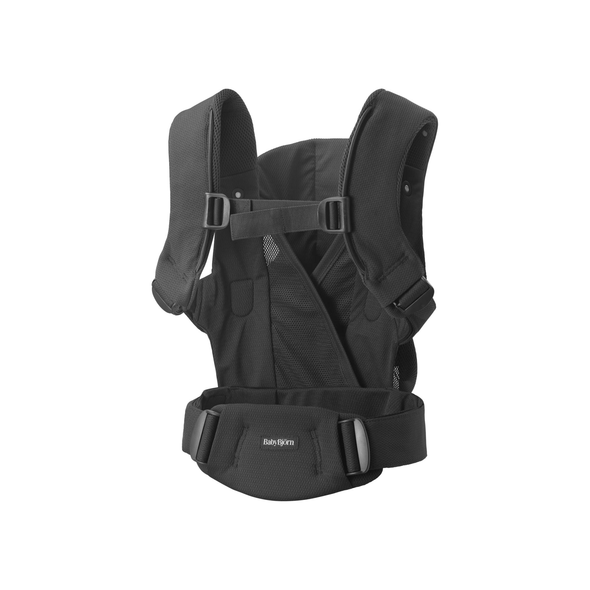 Mochila portabebé BabyBjörn Hold tejido Mesh 3 posiciones - Negro Negro-7