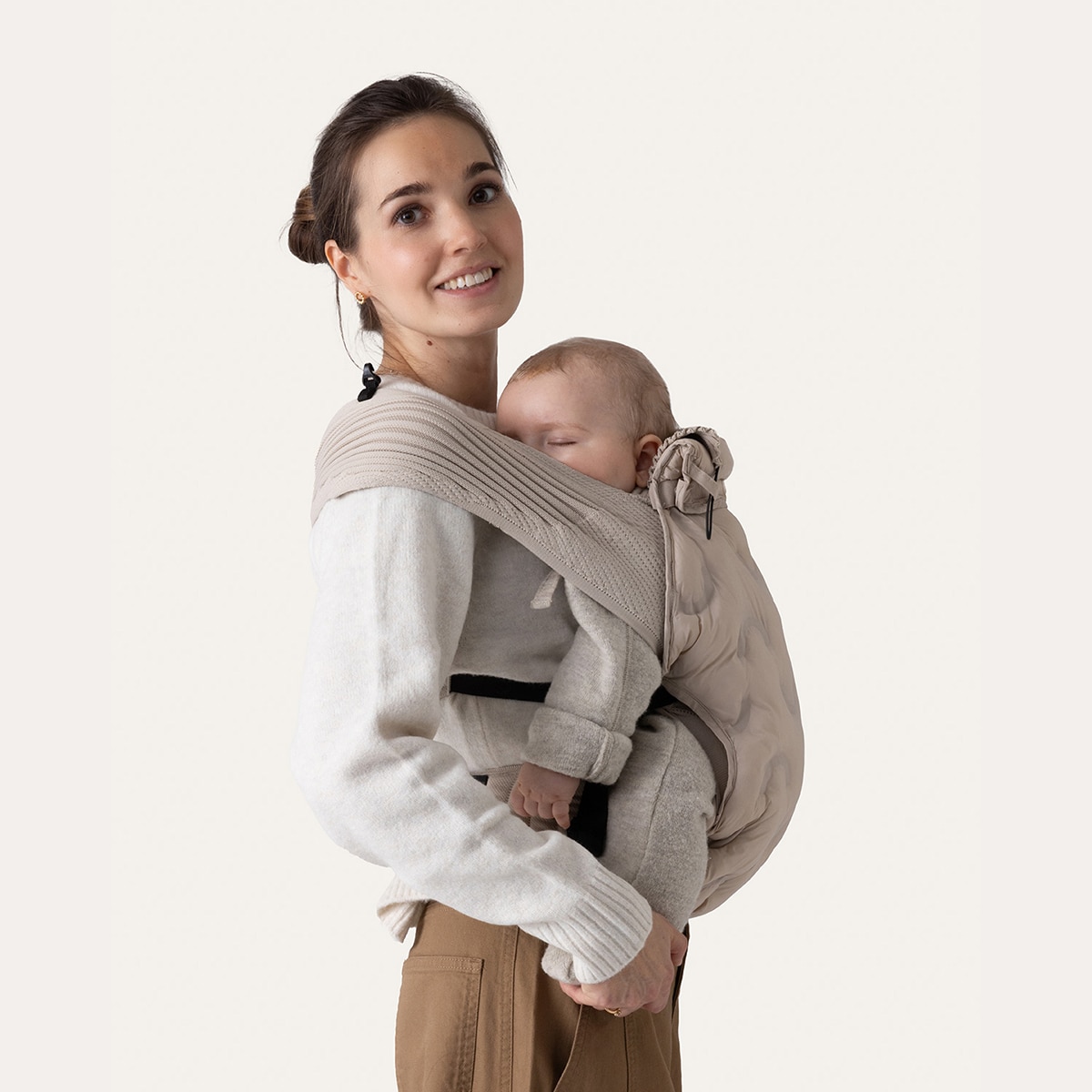 Cobertor de porteo Flybaby invierno - Beige Sierra Beige Sierra-3