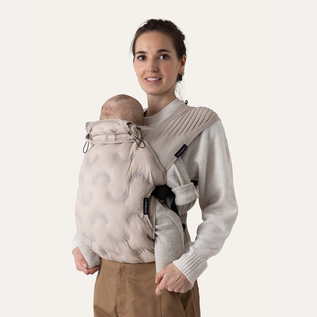 Cobertor de porteo Flybaby invierno - Beige Sierra Beige Sierra-4