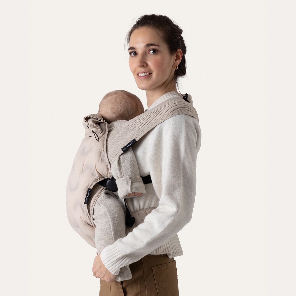 Cobertor de porteo Flybaby invierno - Beige Sierra Beige Sierra-5