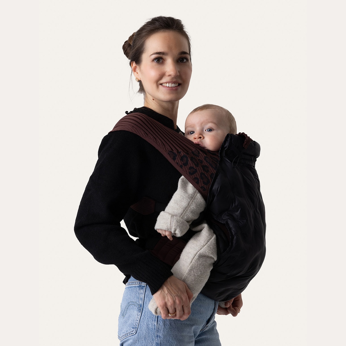 Cobertor de porteo Flybaby invierno - Negro Negro-2