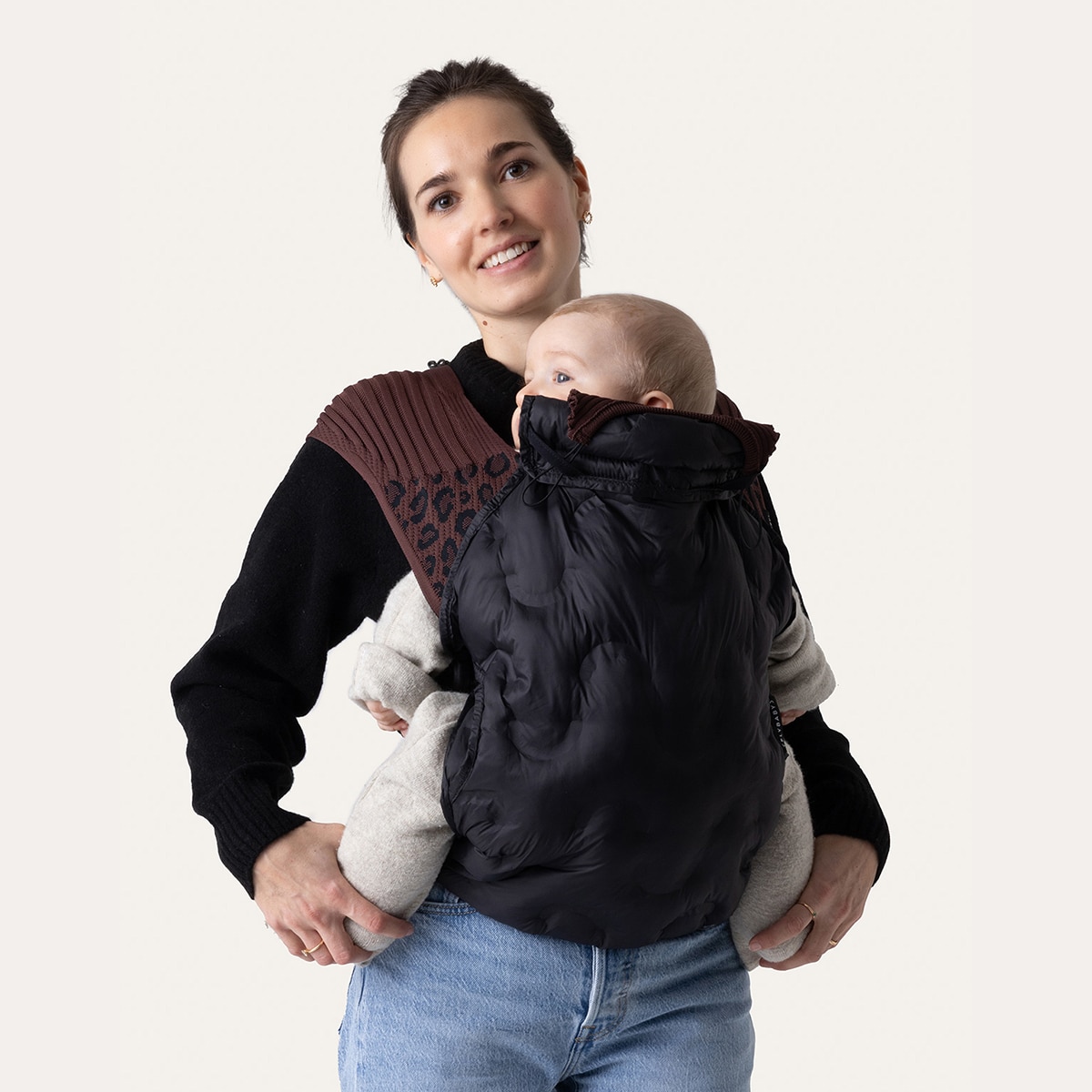 Cobertor de porteo Flybaby invierno - Negro Negro-3