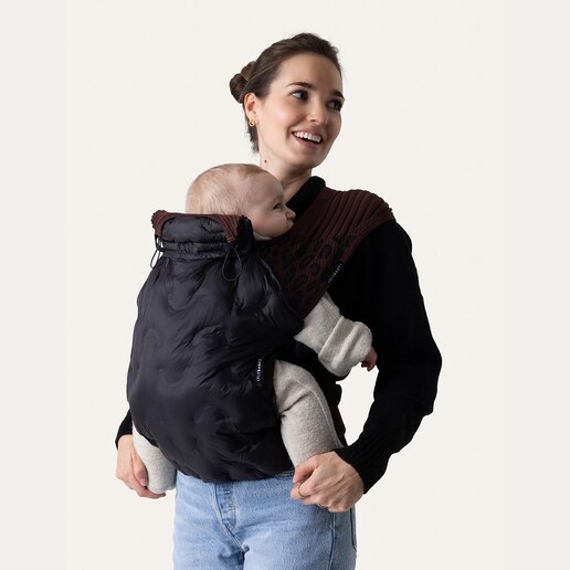 Imagen 0 de Cobertor de porteo Flybaby invierno Negro