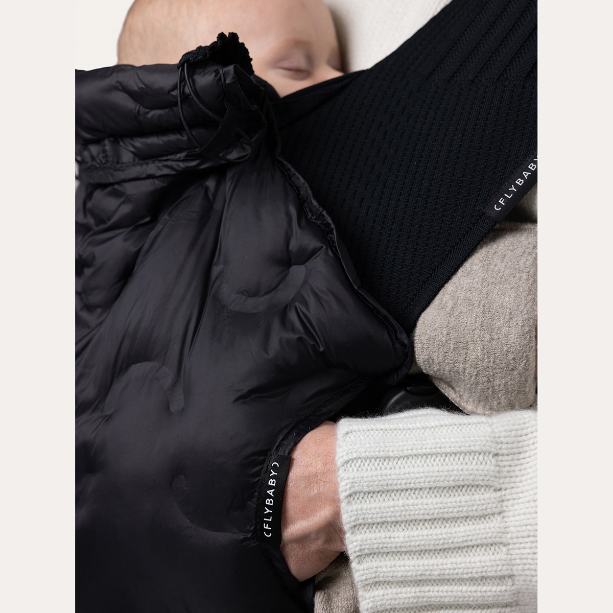 Cobertor de porteo Flybaby invierno - Negro Negro-8