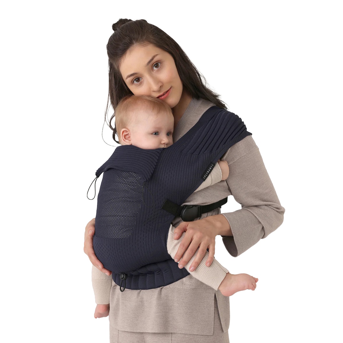Imagen 1 de Mochila portabebés Flybaby 2 posiciones Azul marino