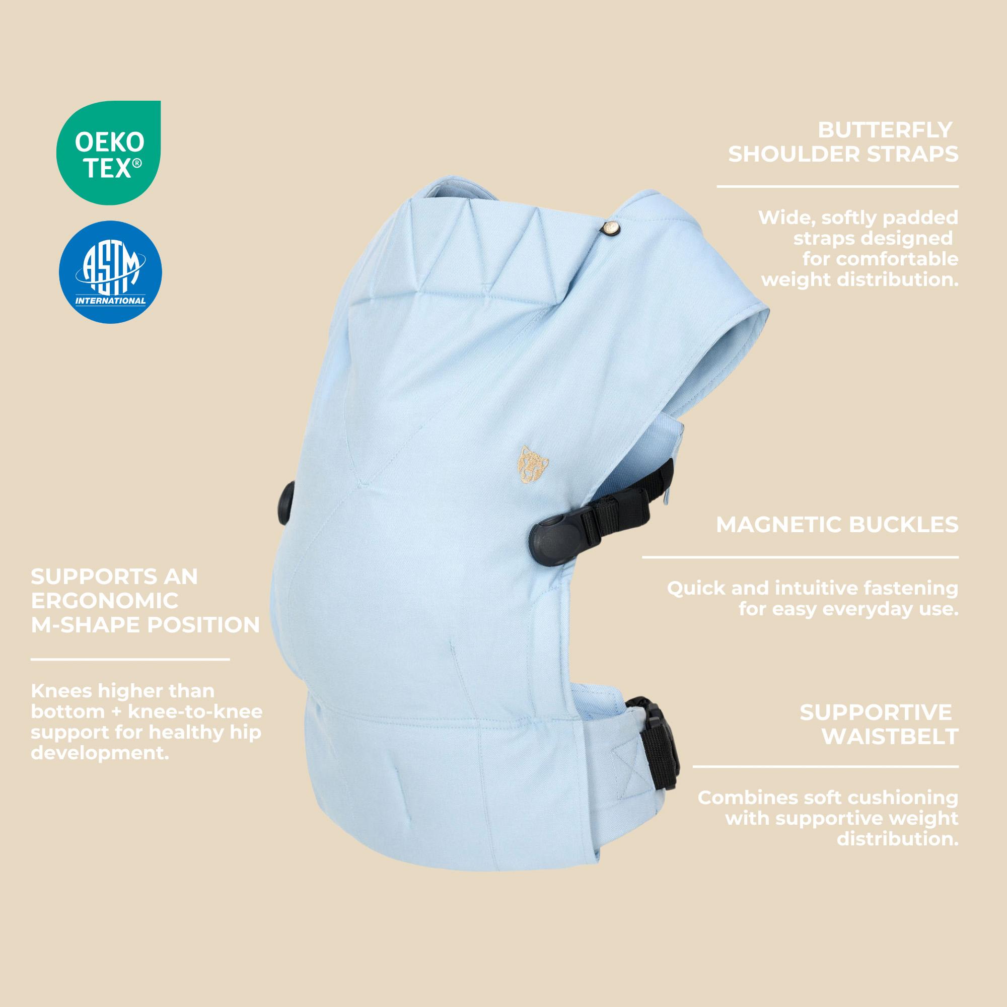 Imagen 3 de Mochila portabebé Wildride Firstride Bowie - Azul Cielo Azul Cielo
