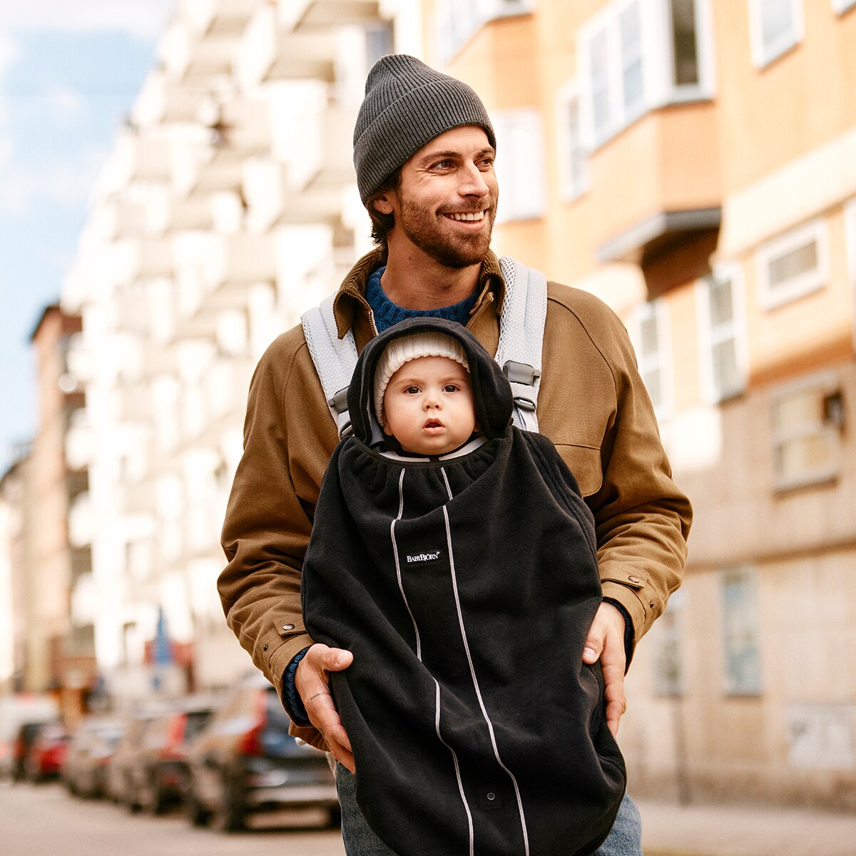 Capa de Inverno para Marsúpio - Preto Preto-5