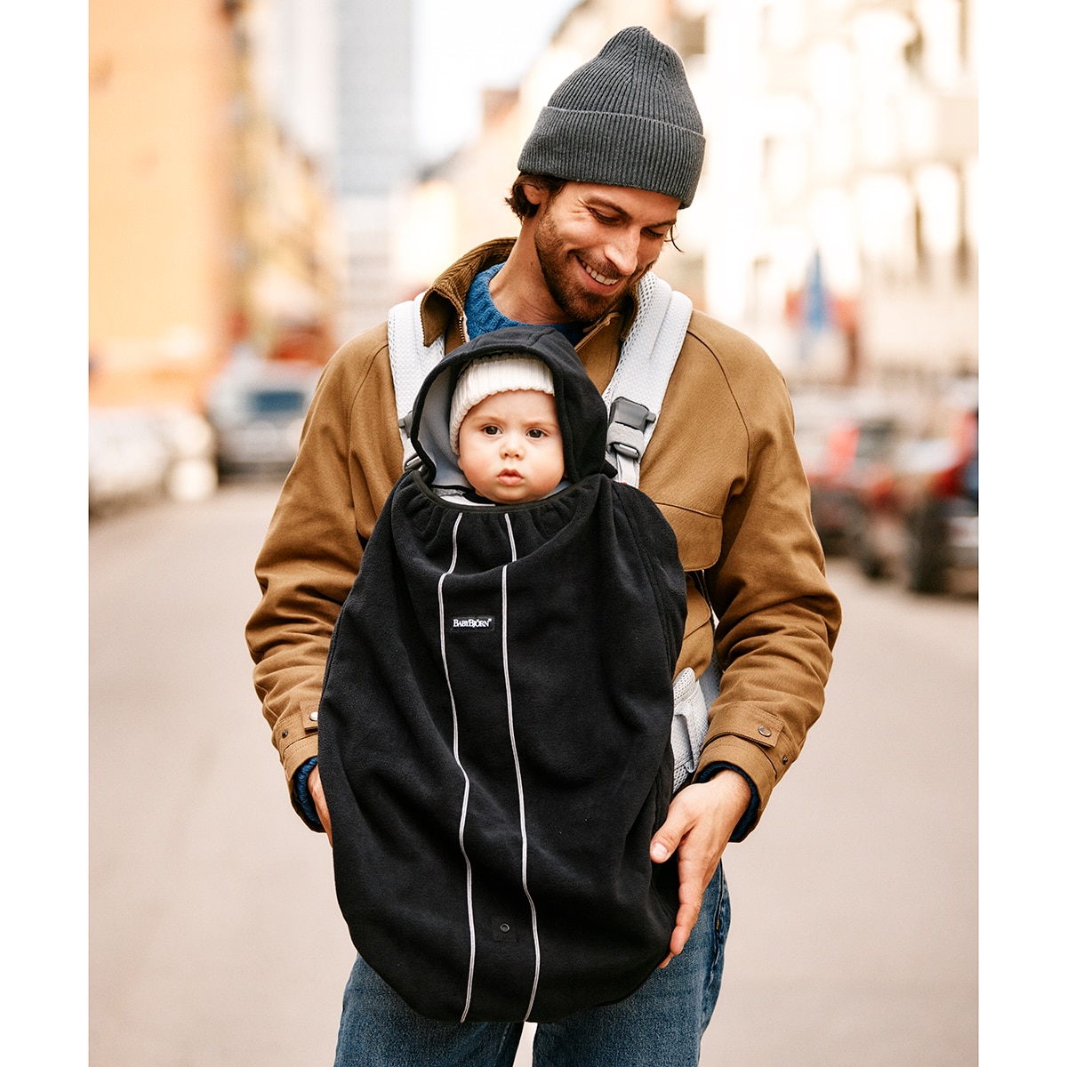 Capa de Inverno para Marsúpio - Preto Preto-6