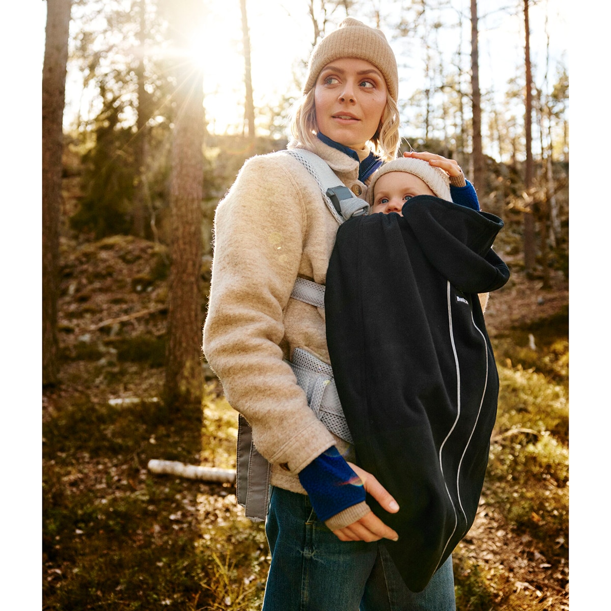Capa de Inverno para Marsúpio - Preto Preto-7