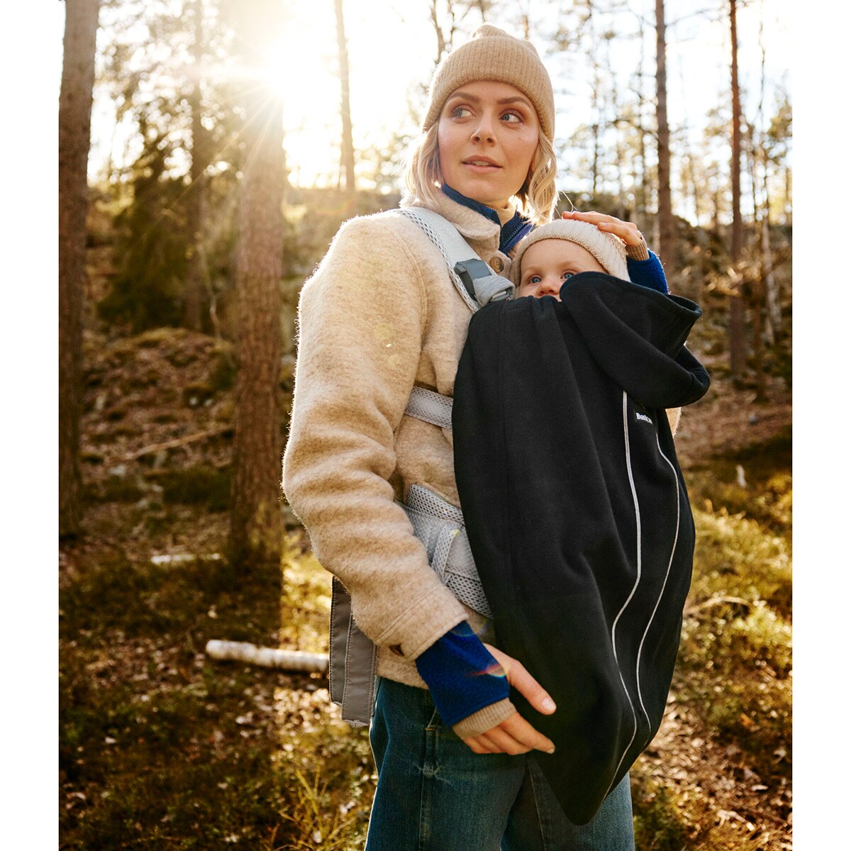 Capa de Inverno para Marsúpio - Preto Preto-7