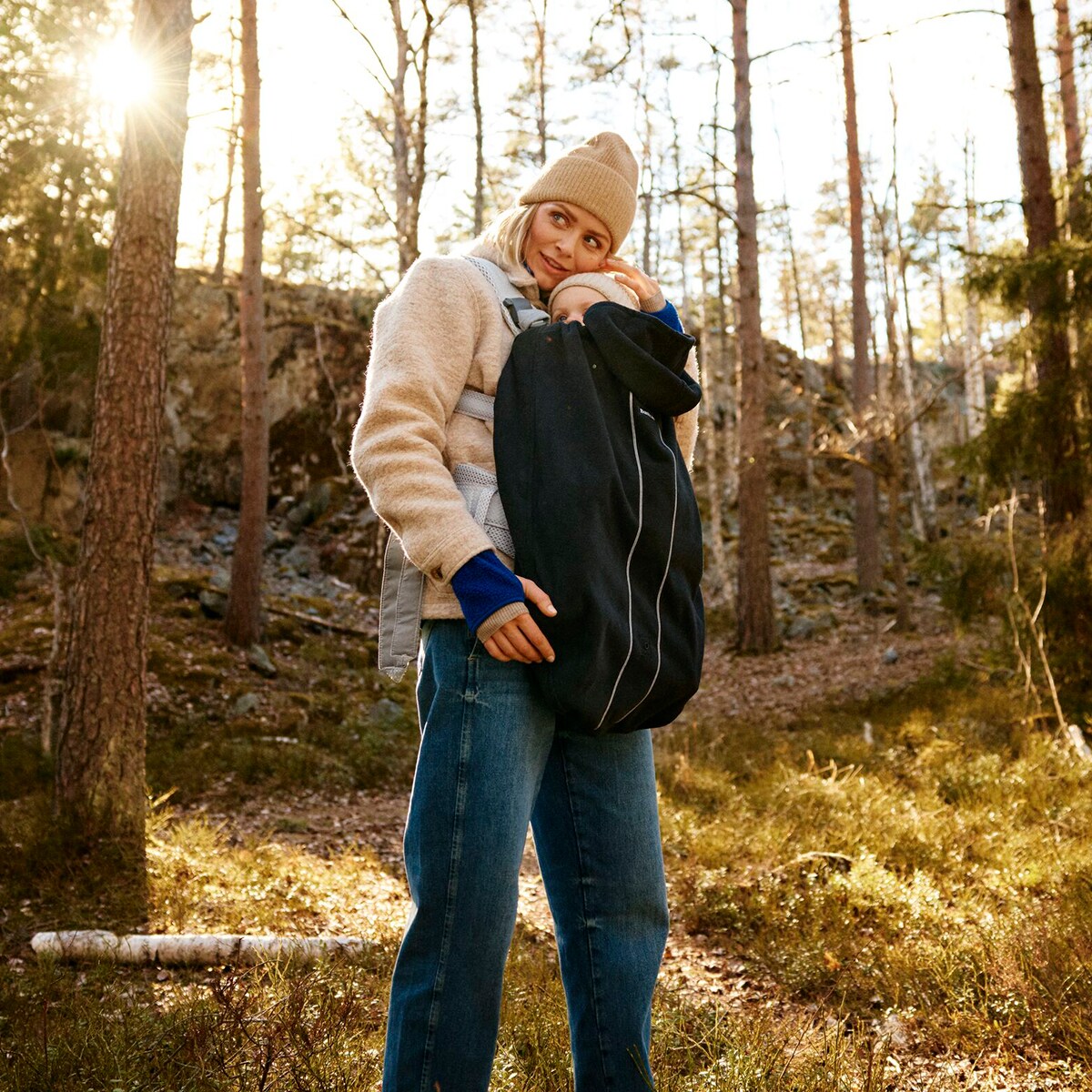 Capa de Inverno para Marsúpio - Preto Preto-8