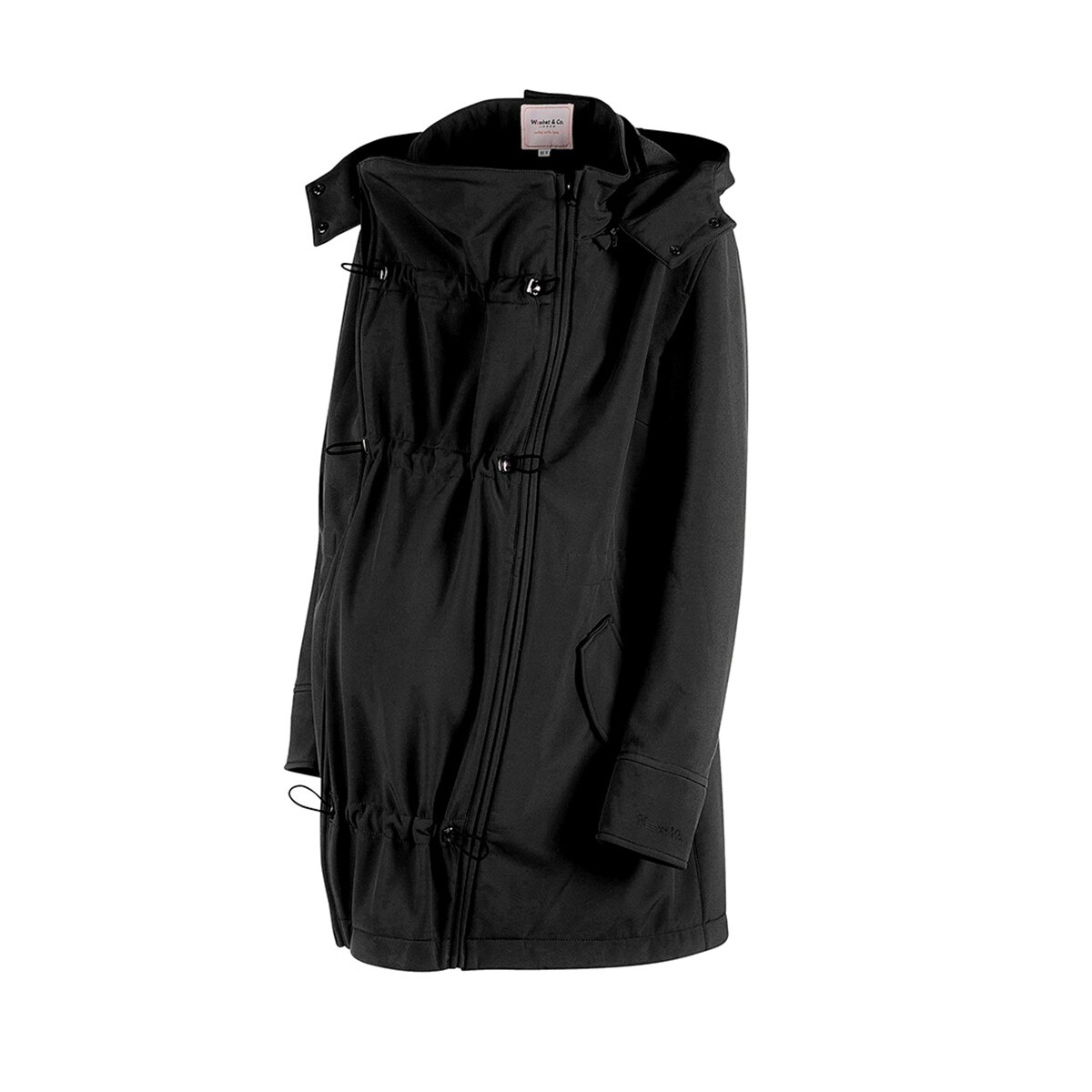 Abrigo de porteo y embarazo Wombat & co london wombat shell - Negro Negro-2