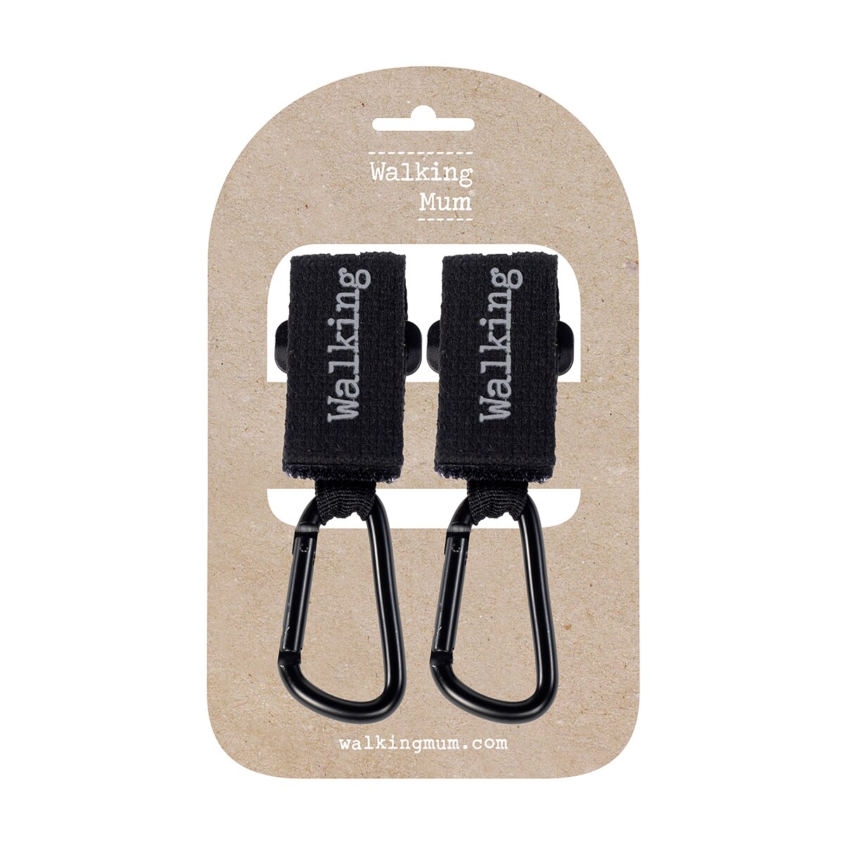 Set 2 Ganchos para bolso Walking Mum Eco Mum Negro Negro-3