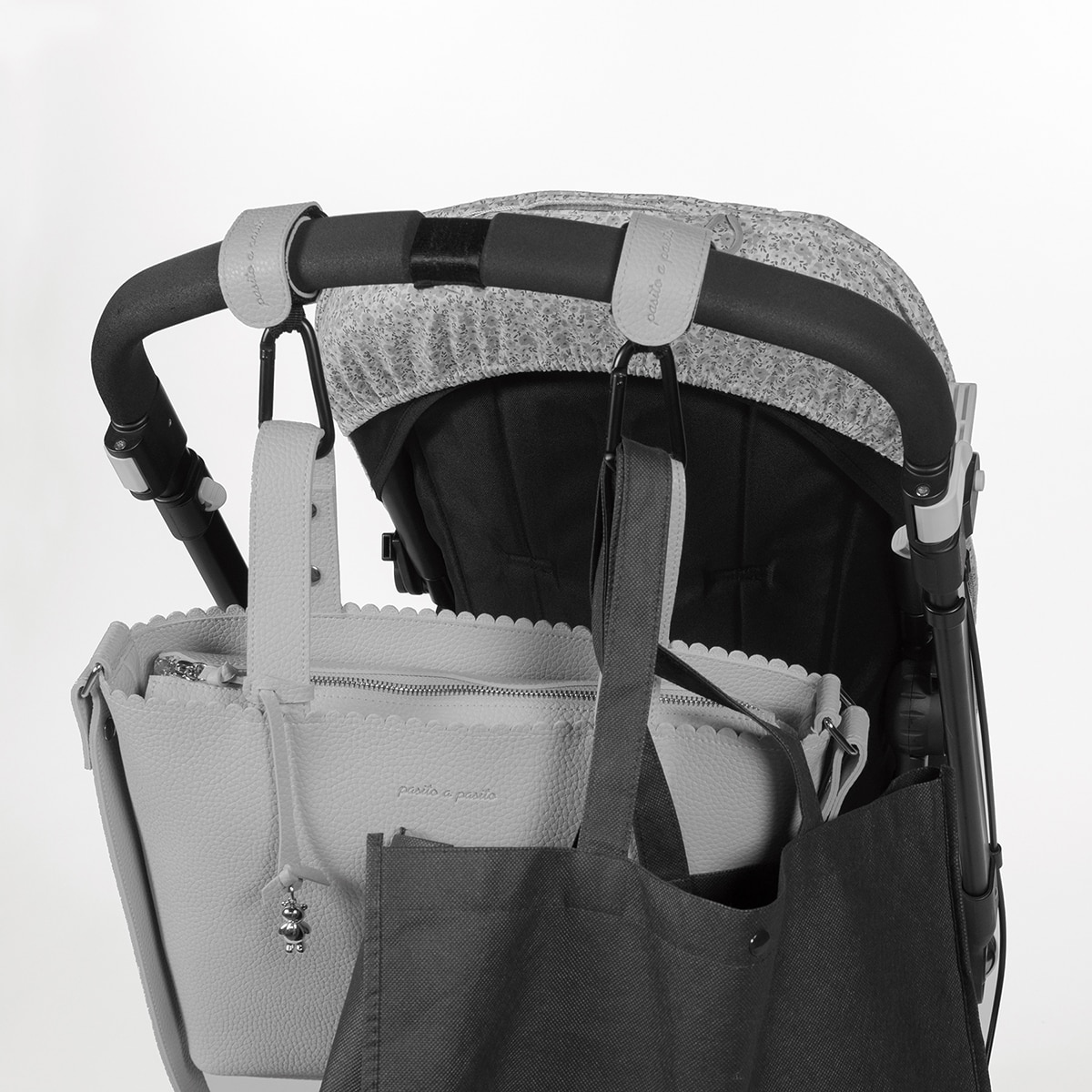 Set 2 Ganchos para bolso Pasito a pasito Icon Gris Gris-4