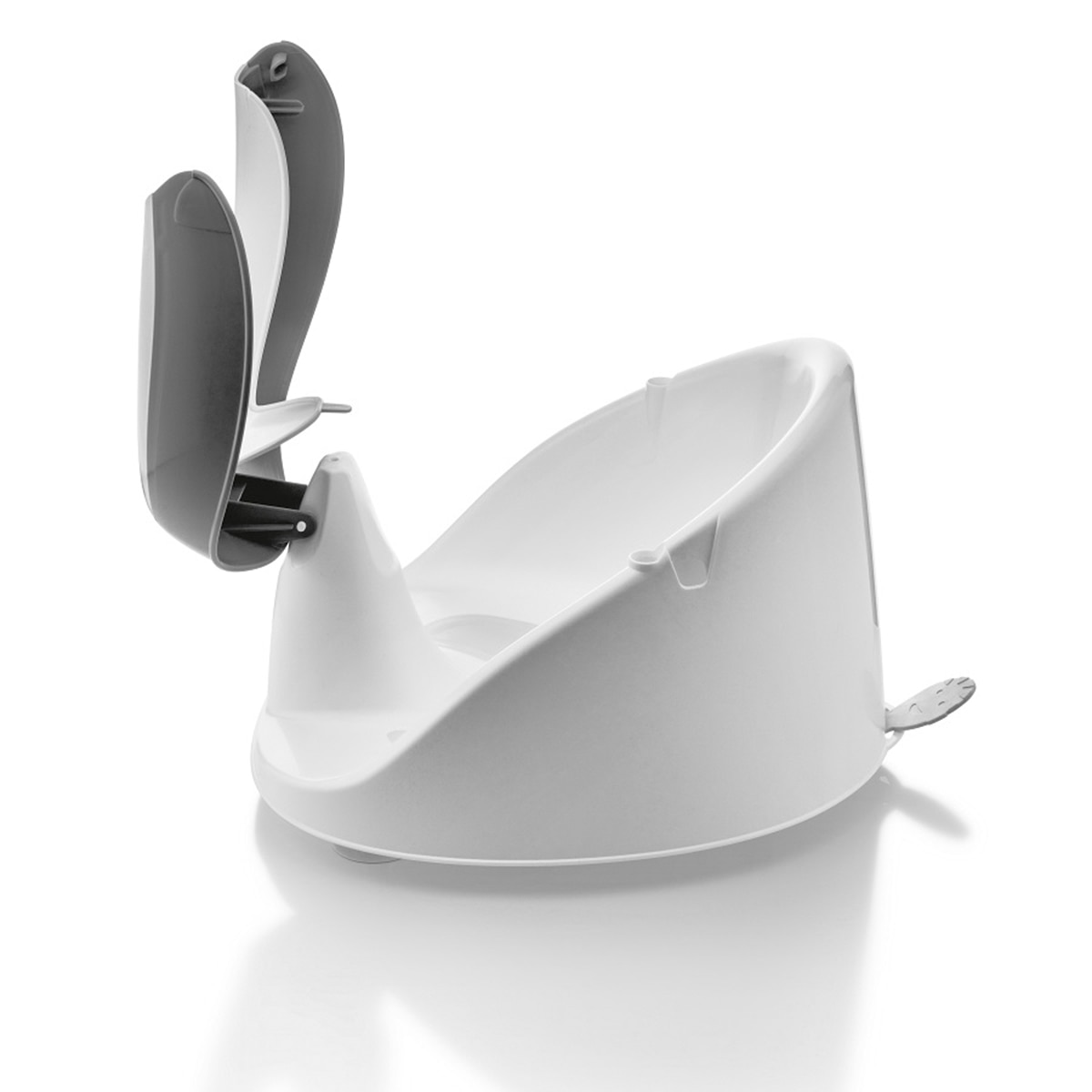 Asiento de baño Bebe Angel con apertura central blanco/gris - Blanco / Gris Blanco / Gris-2