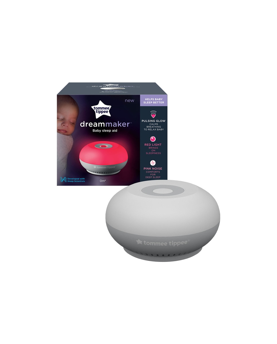 Duermebebés Dreammaker, Quitamiedos, Ruido Rosa con Sensor de Llantos - Blanco Blanco-1