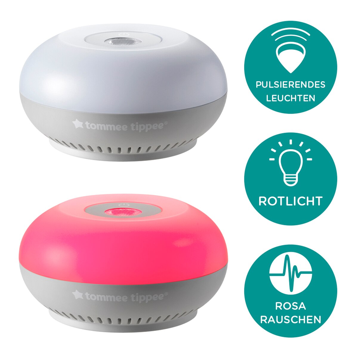 Duermebebés Dreammaker, Quitamiedos, Ruido Rosa con Sensor de Llantos - Blanco Blanco-4