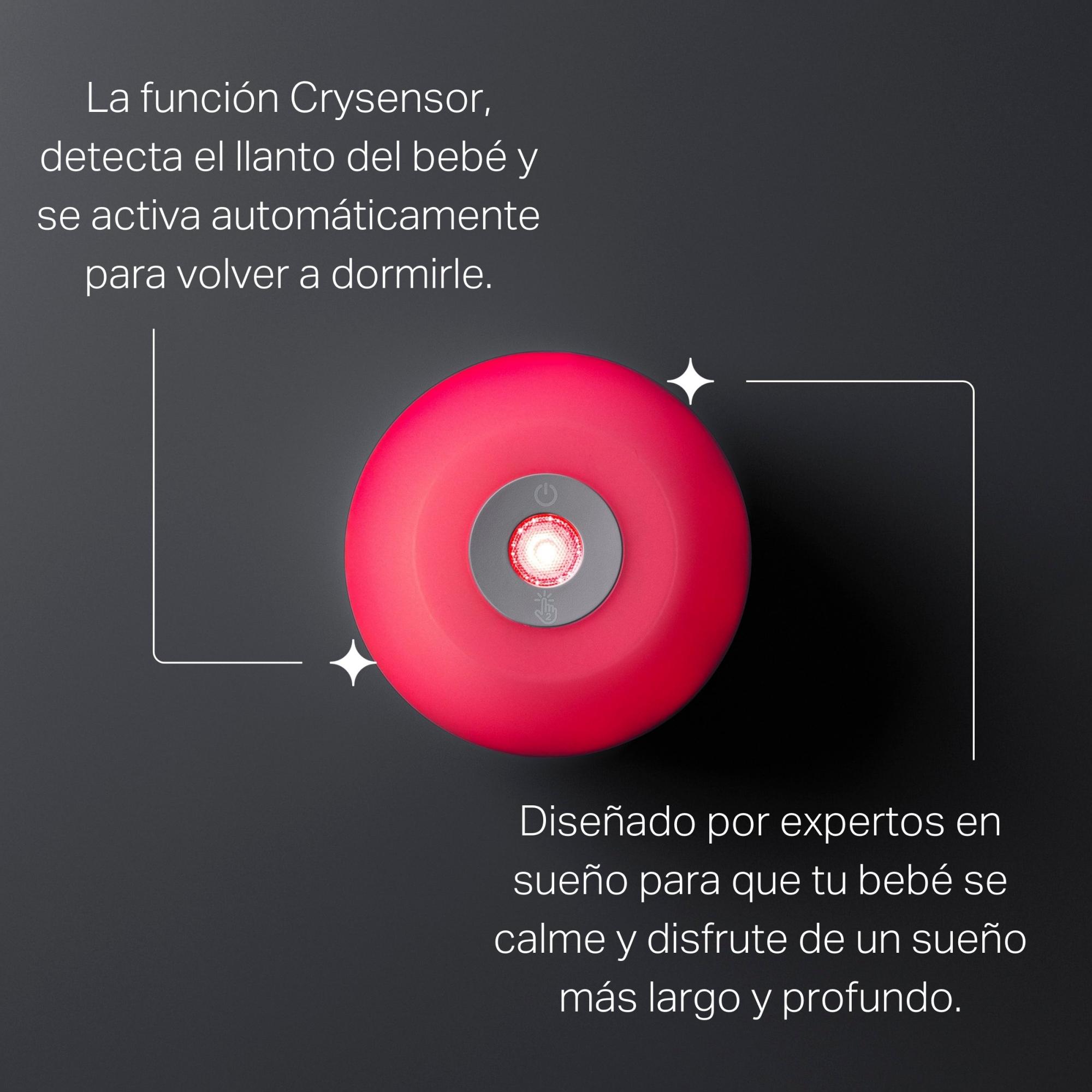 Duermebebés Dreammaker, Quitamiedos, Ruido Rosa con Sensor de Llantos - Blanco Blanco-5