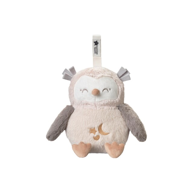 Peluche quitamiedos duermebebés deluxe con Luz nocturna, sonidos y sensor de llanto, Tommee tippee ollie el búho