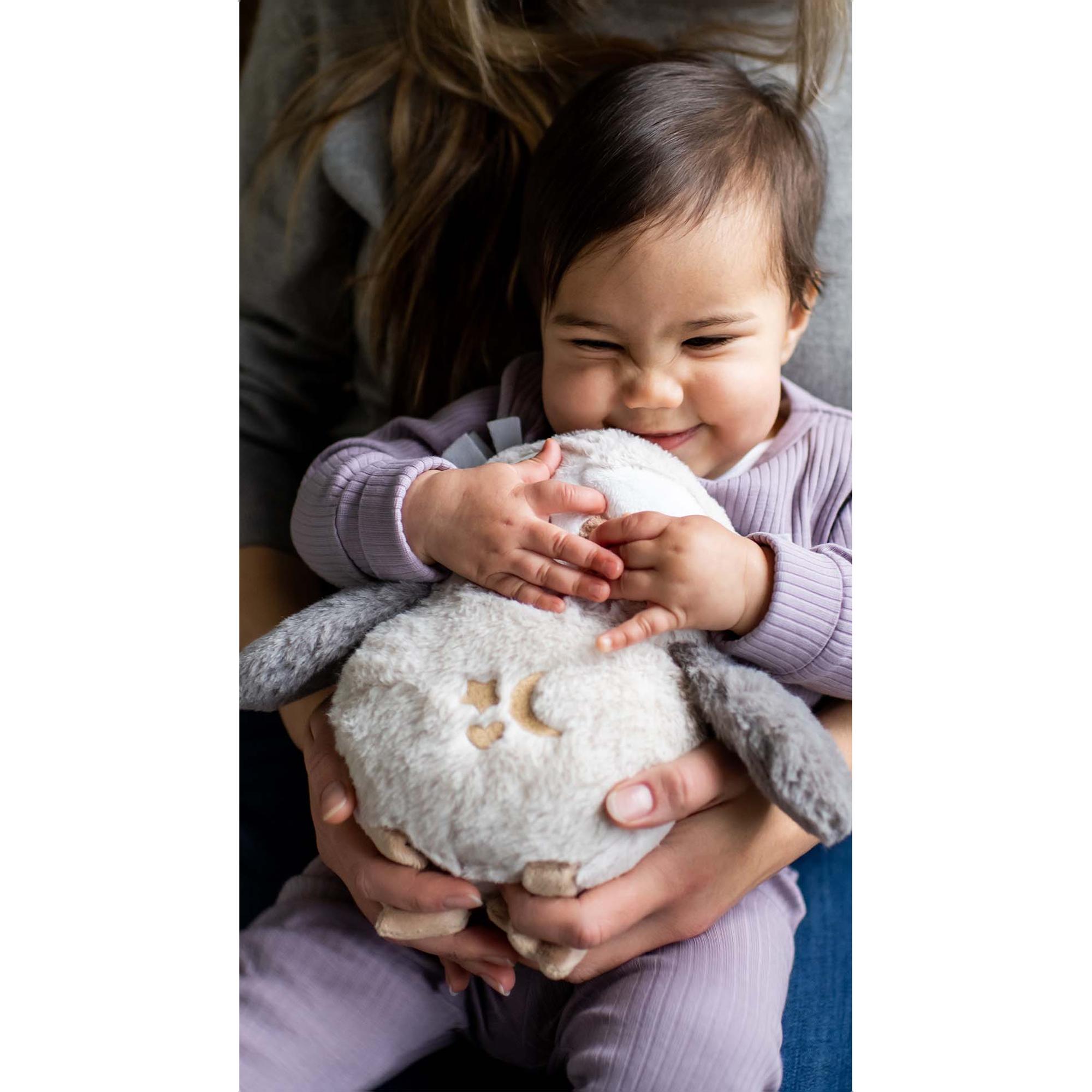Peluche quitamiedos duermebebés deluxe con Luz nocturna, sonidos y sensor de llanto, Tommee tippee ollie el búho Beige Beige-12