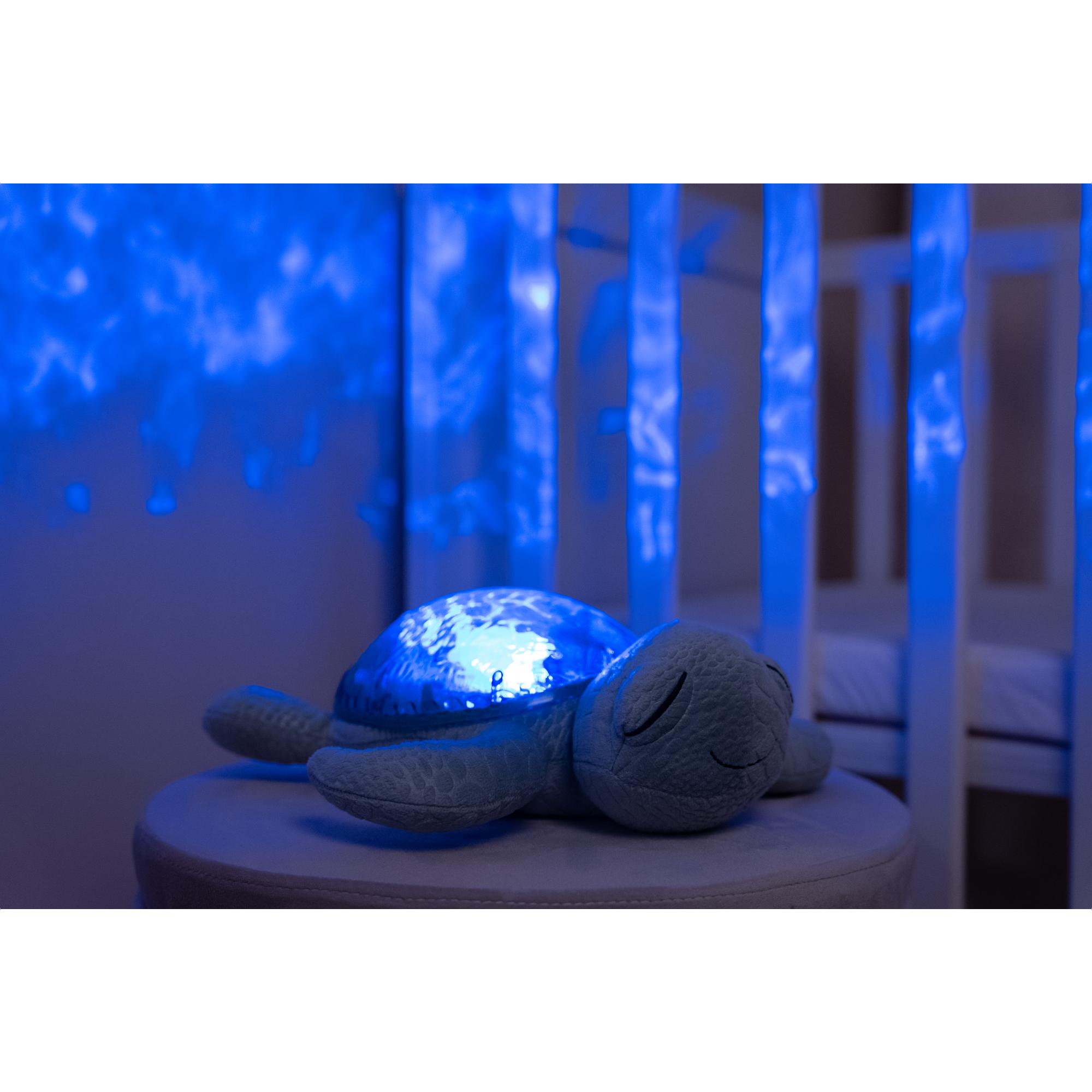 Lámpara proyector turtle Cloud B con luces, música y sonidos suaves con recarga USB - Verde claro Verde claro-3