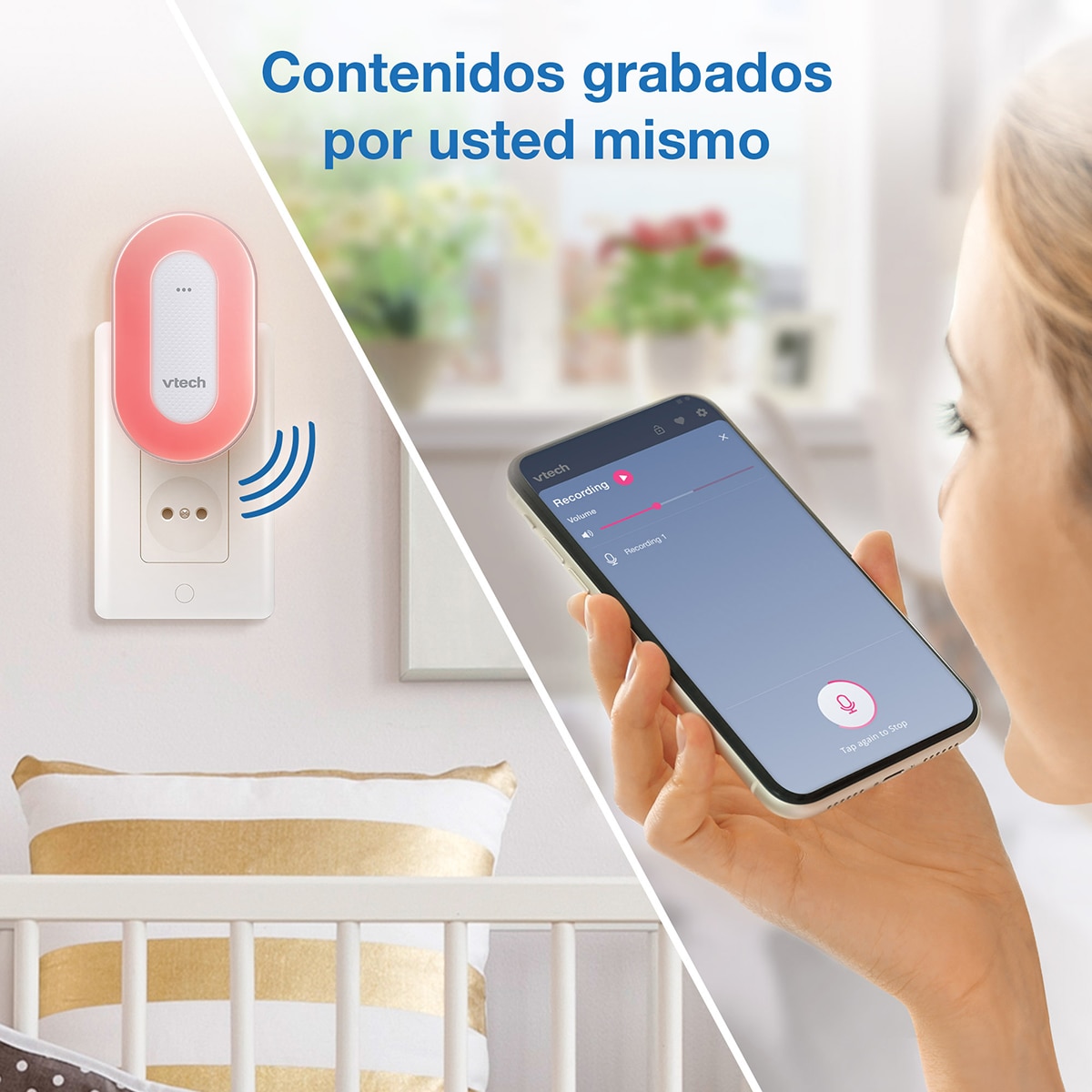 Luz de Presença Tomada com Programa de Treino de Sono Branco-11
