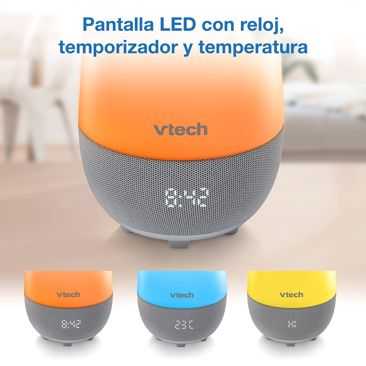 Luz de Presença com Programa de Treino de Sonho e Melodias Branco-14