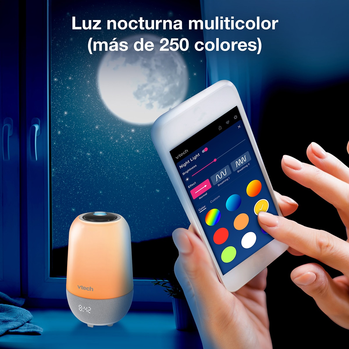 Luz de Presença com Programa de Treino de Sonho e Melodias Branco-15