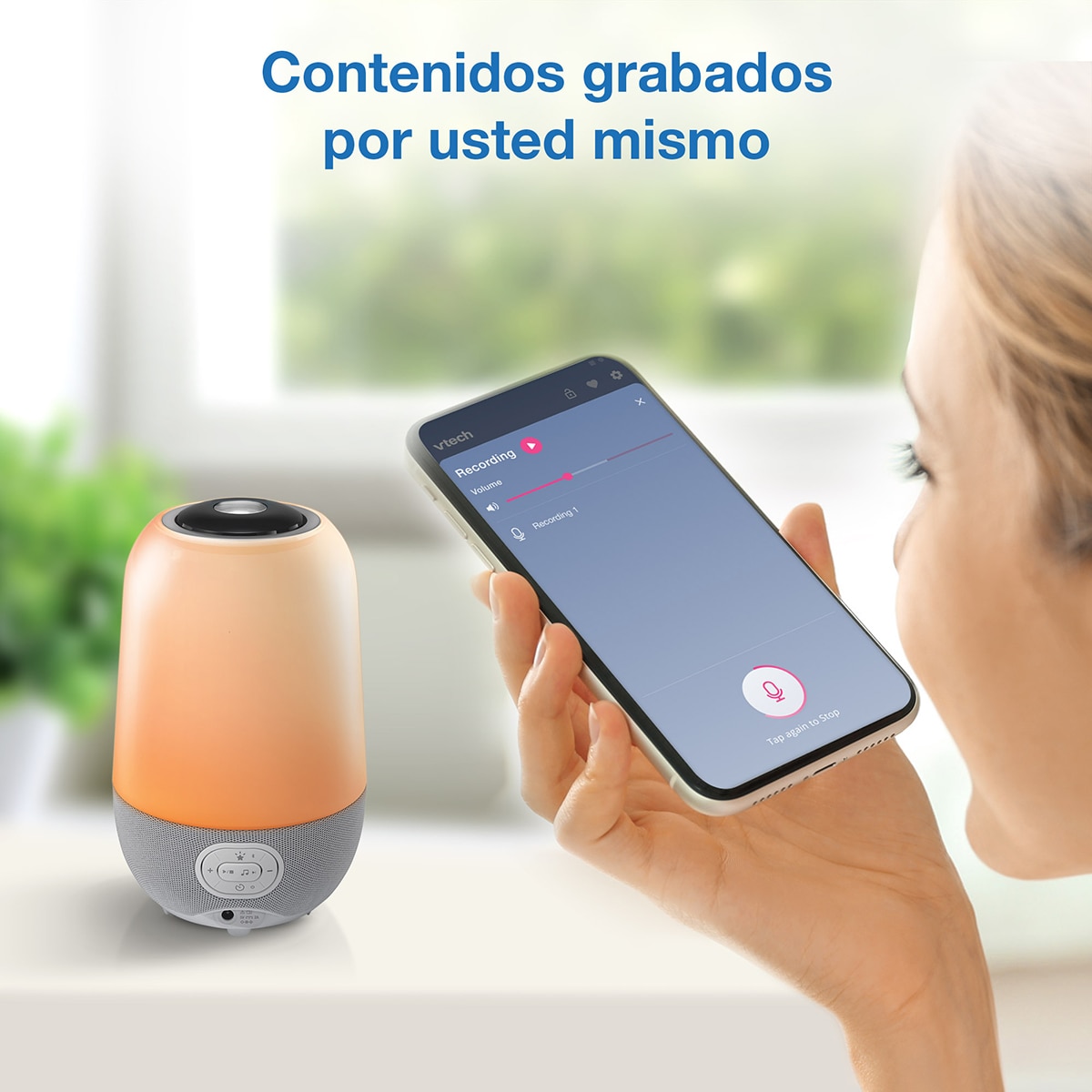 Luz de Presença com Programa de Treino de Sonho e Melodias Branco-19