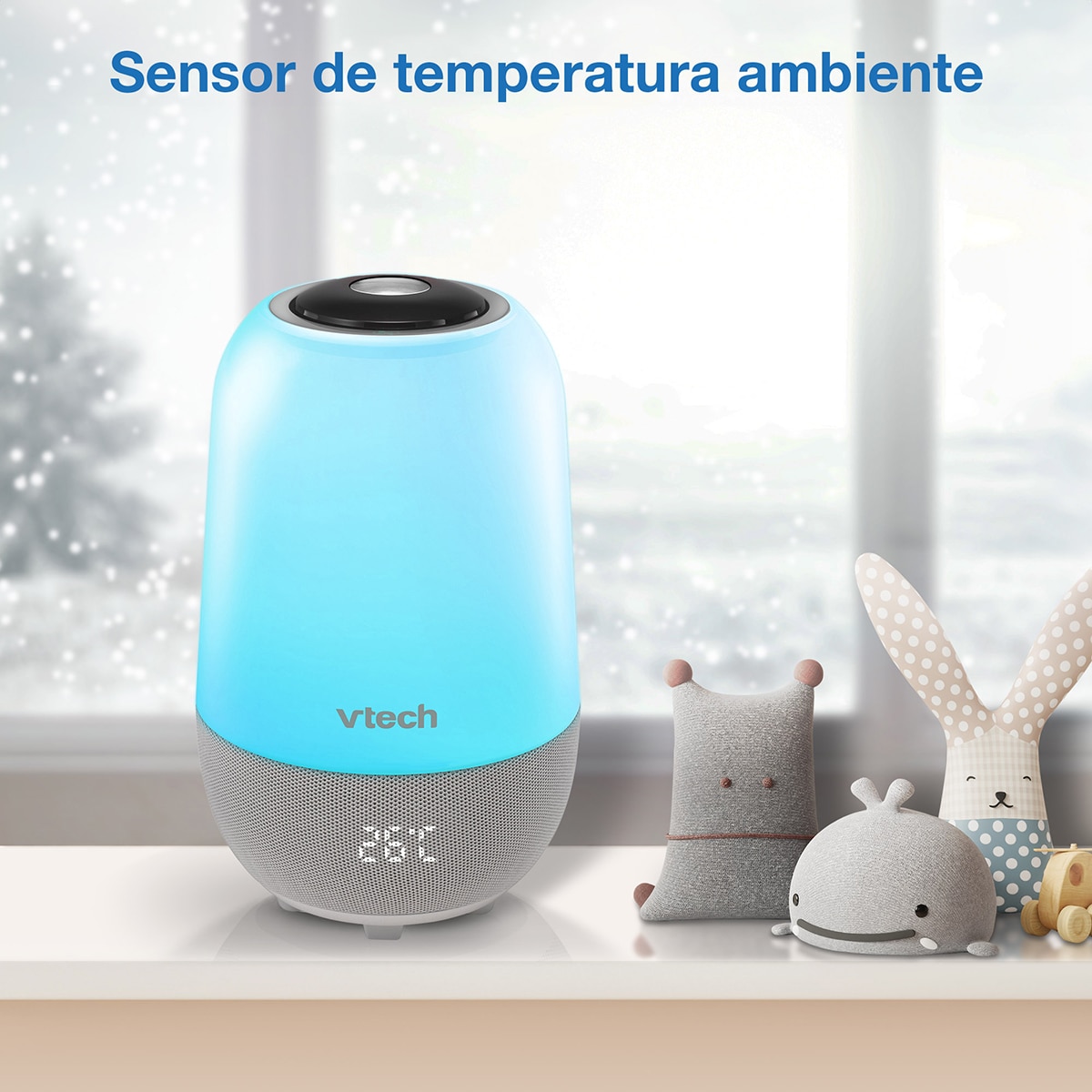 Luz de Presença com Programa de Treino de Sonho e Melodias Branco-20