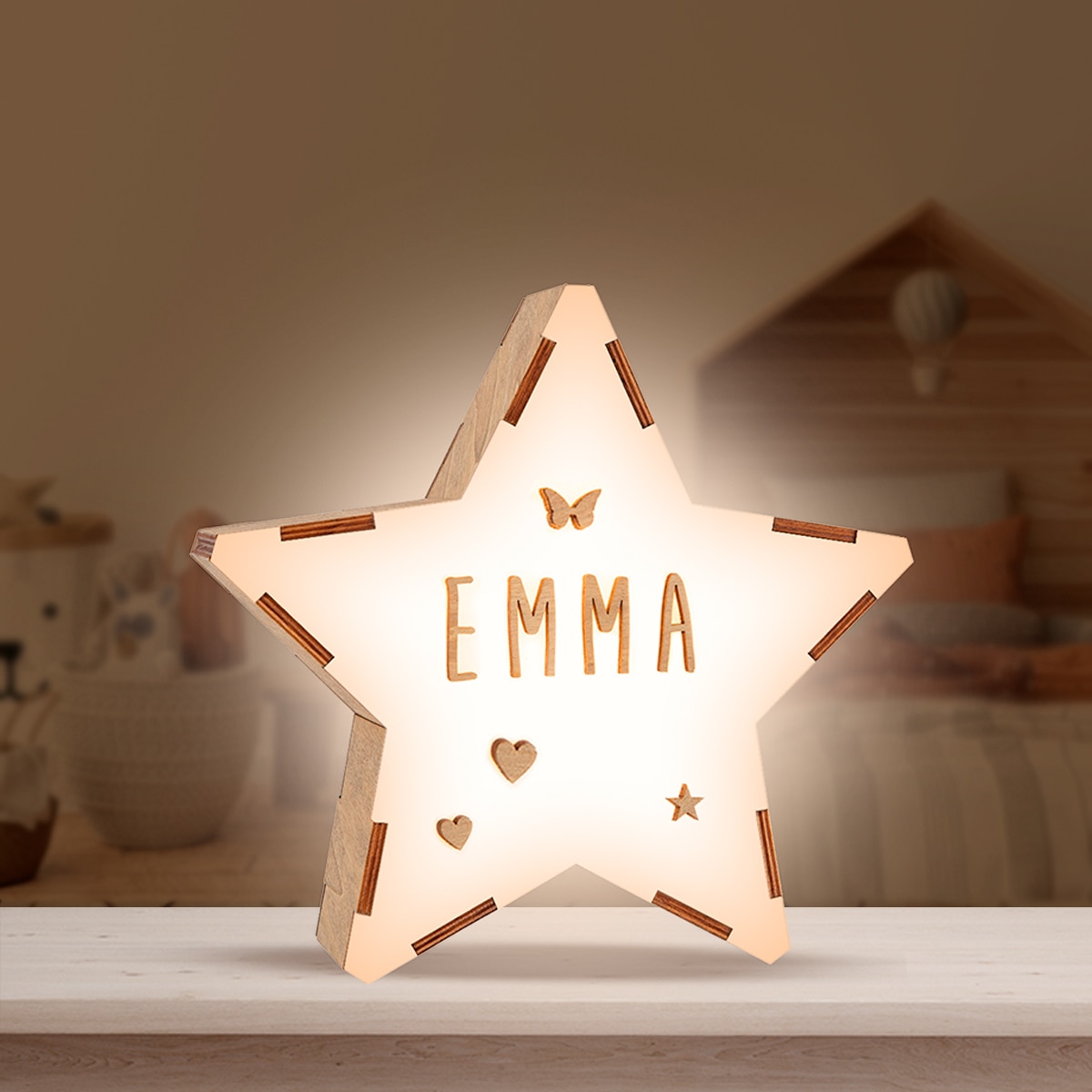 Luz quitamiedos Vintiun personalizable estrella - Natural Natural-5