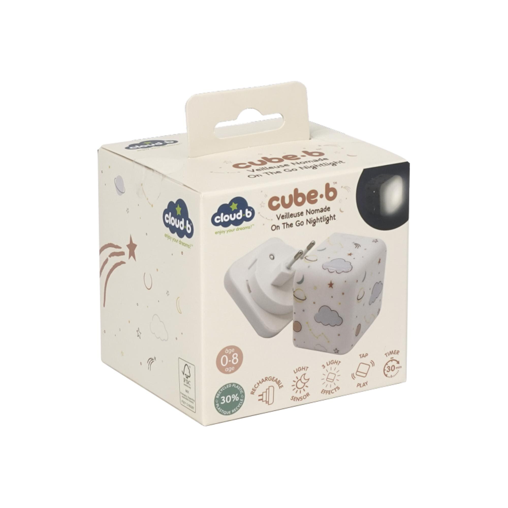 Luz quitamiedos portatil Cloud B Cube B Space recargable - Natural Natural-3