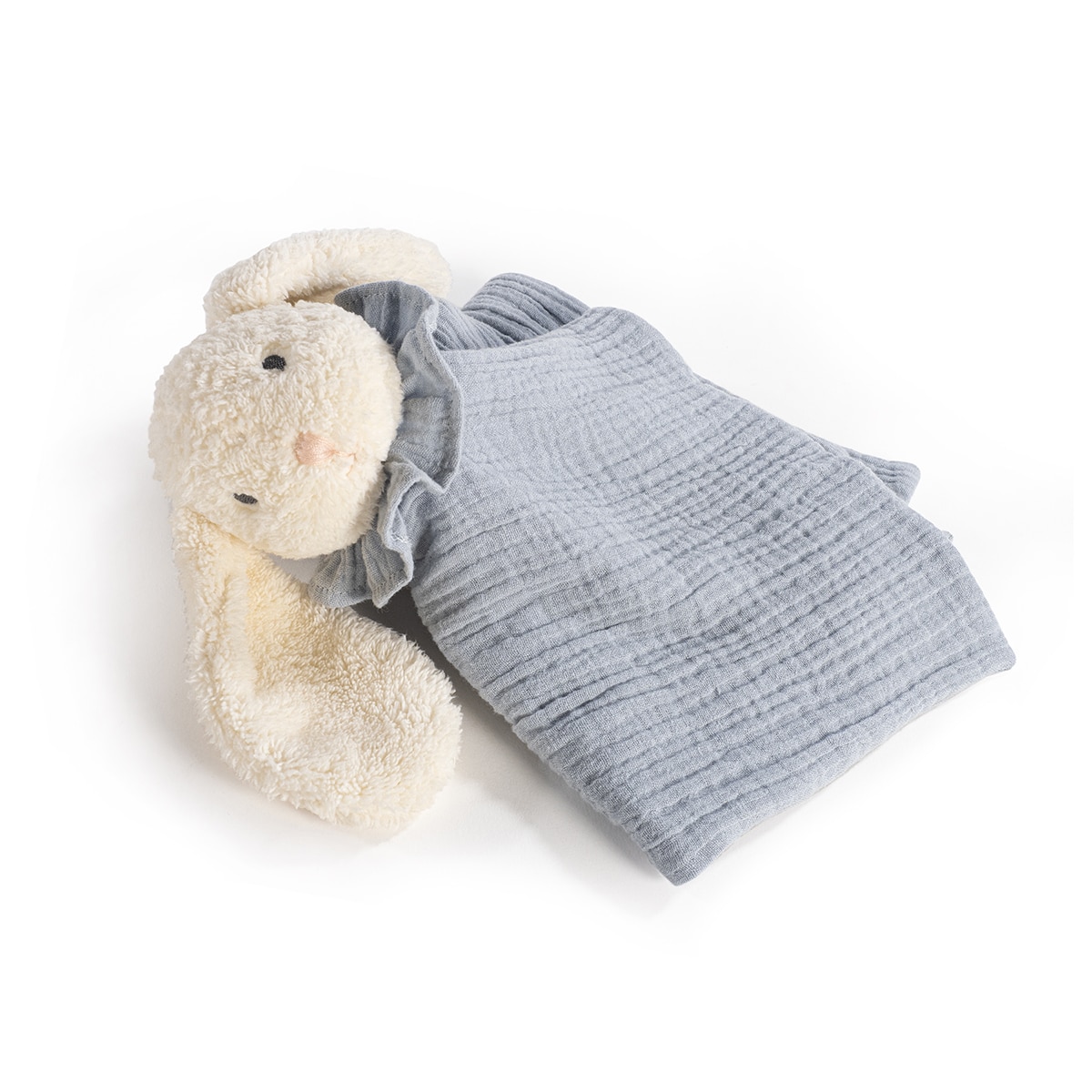 Dou Dou de Coelho Soft Bunny Azul-acinzentado-3