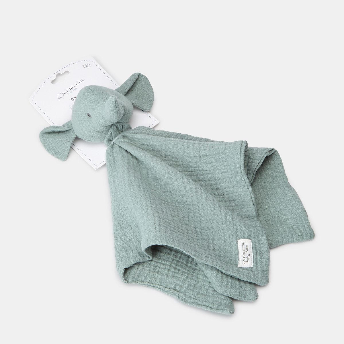 Doudou Cotton Juice Baby Home Elefante Verde-2