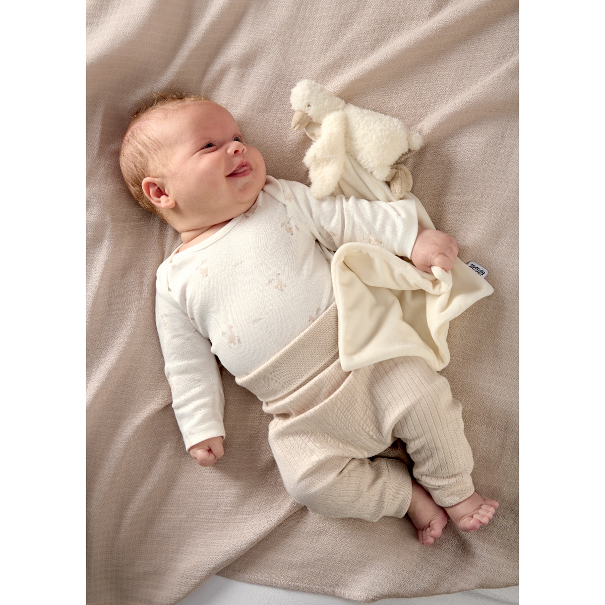 Doudou Mamas & Papas Patito colección Duckling Beige-3