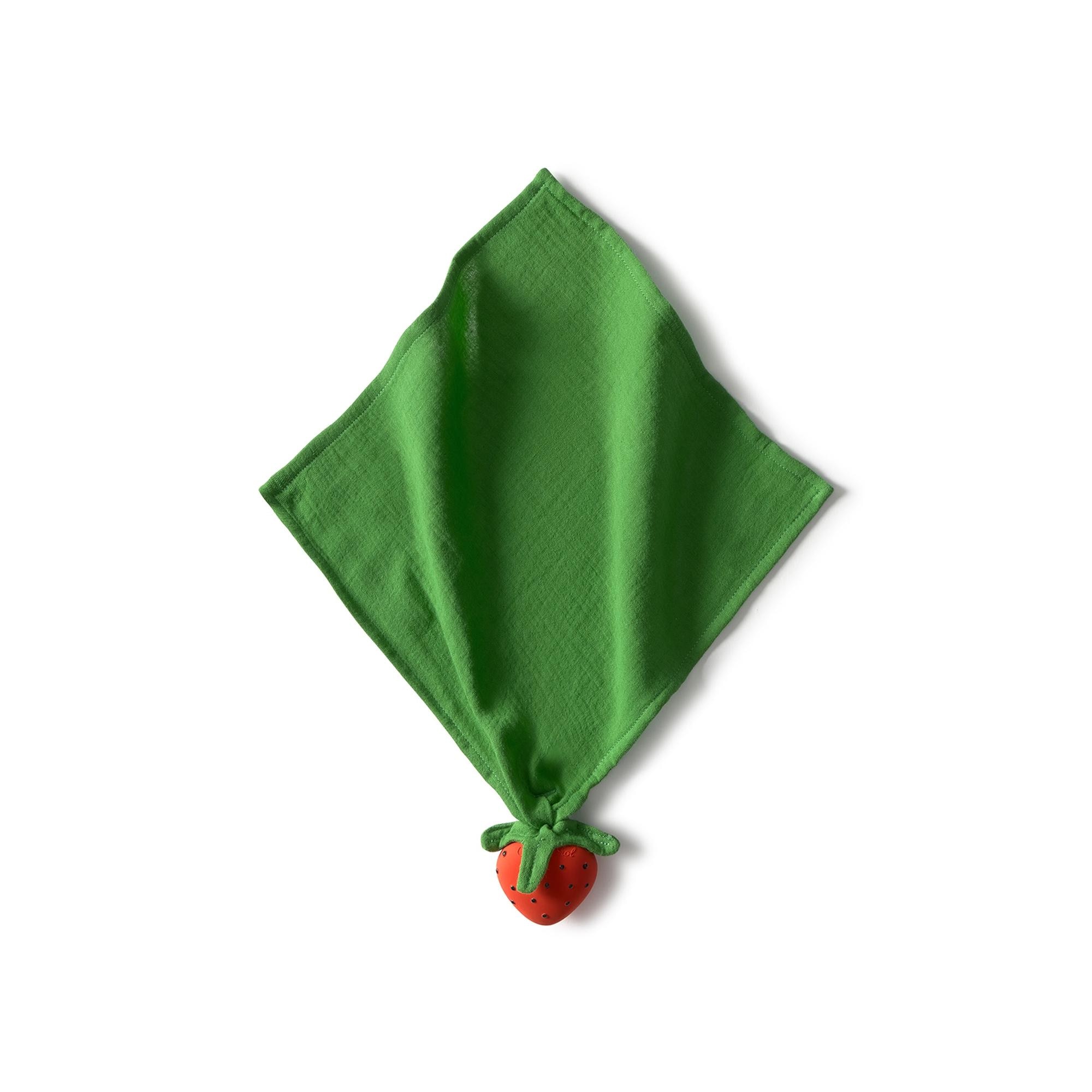 Imagem 0 de Doudou maxi Oli&Carol Borracha Natural e Algodão Orgânico Morango