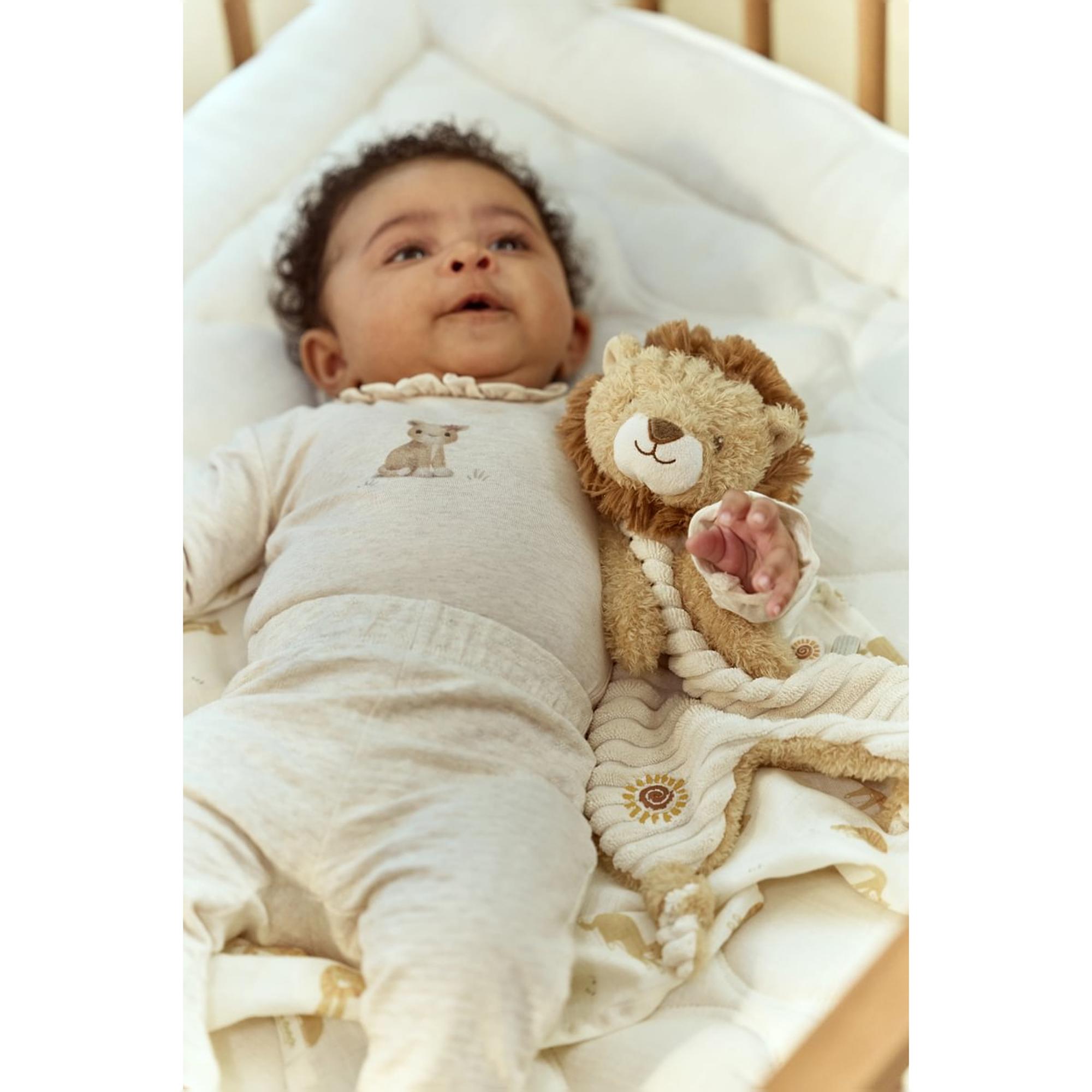 Doudou león Little Dutch texturas colección Safari Friends Multicolor-5