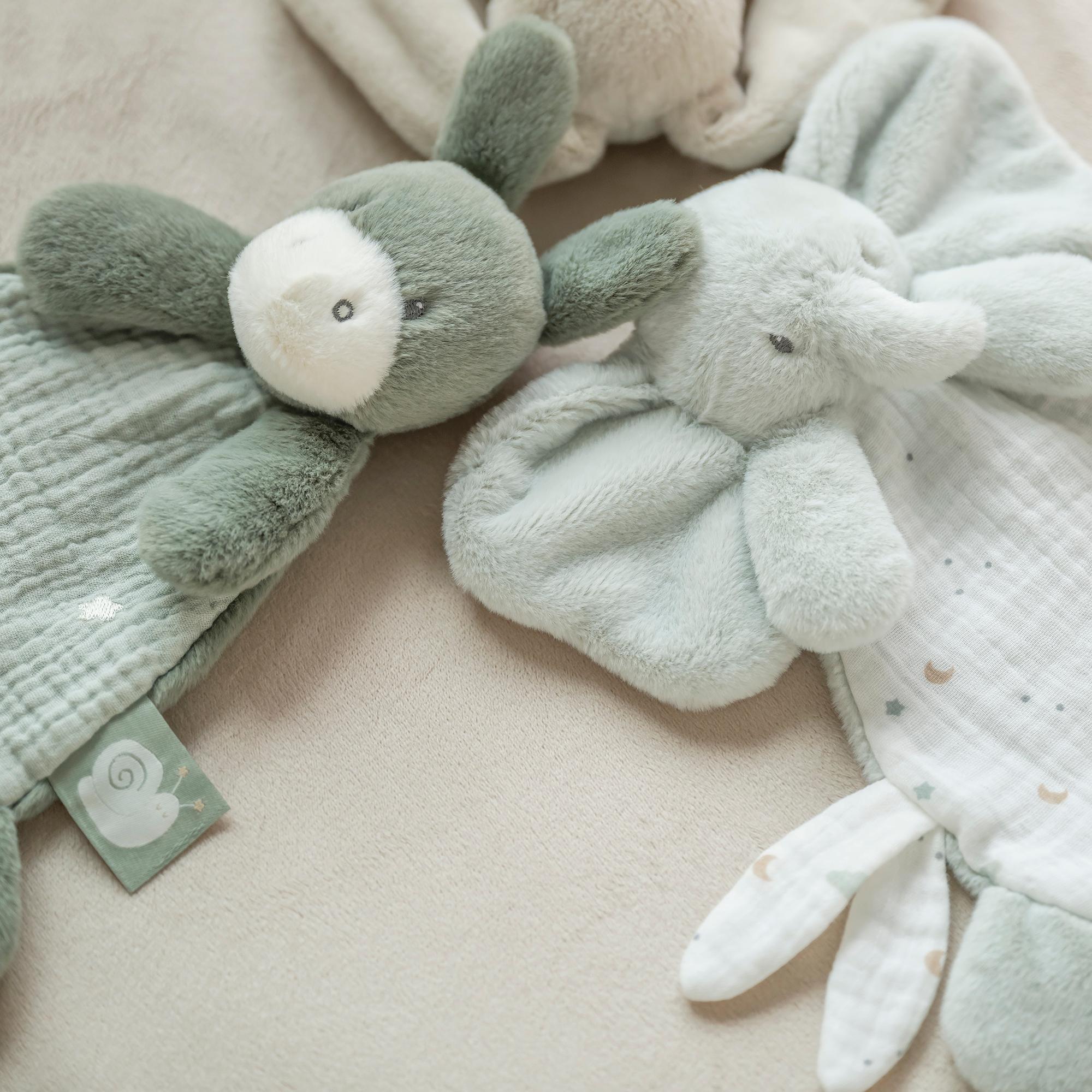 Dou dou mini elefante Nattou colección LouLou Verde Agua-3
