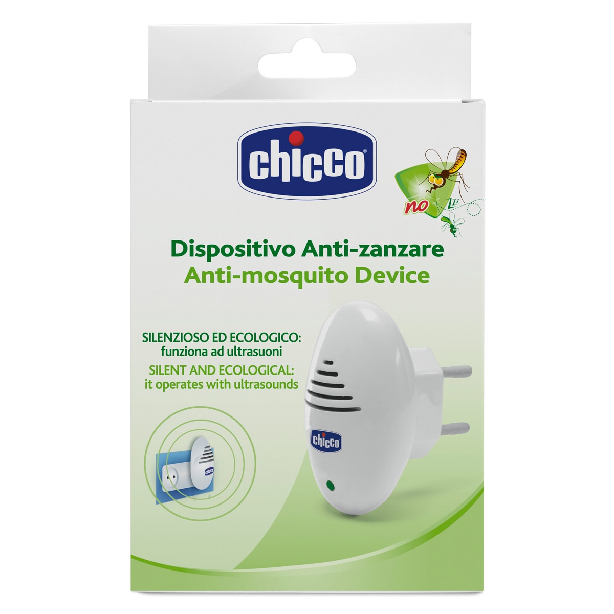 Dispositivo eléctrico ultra sonidos Chicco Antimosquitos doméstico (+0 meses) - Blanco Blanco-3
