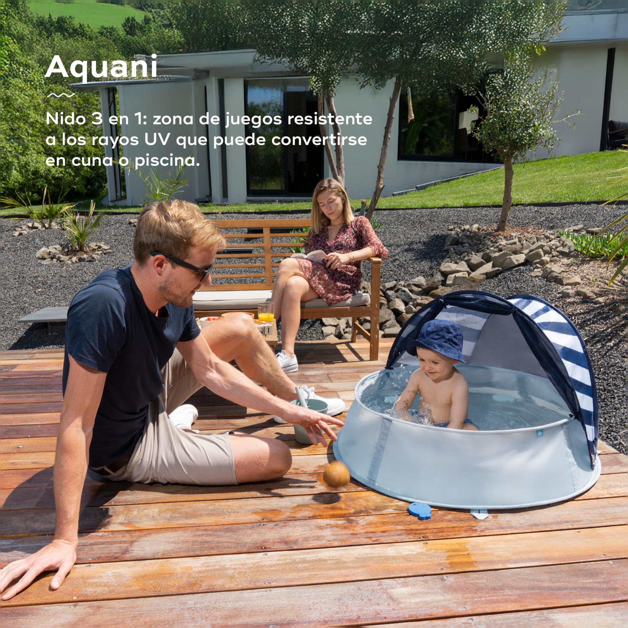 Tenda Anti UV Aquani 4 em 1 UPF 50+ Azul-3