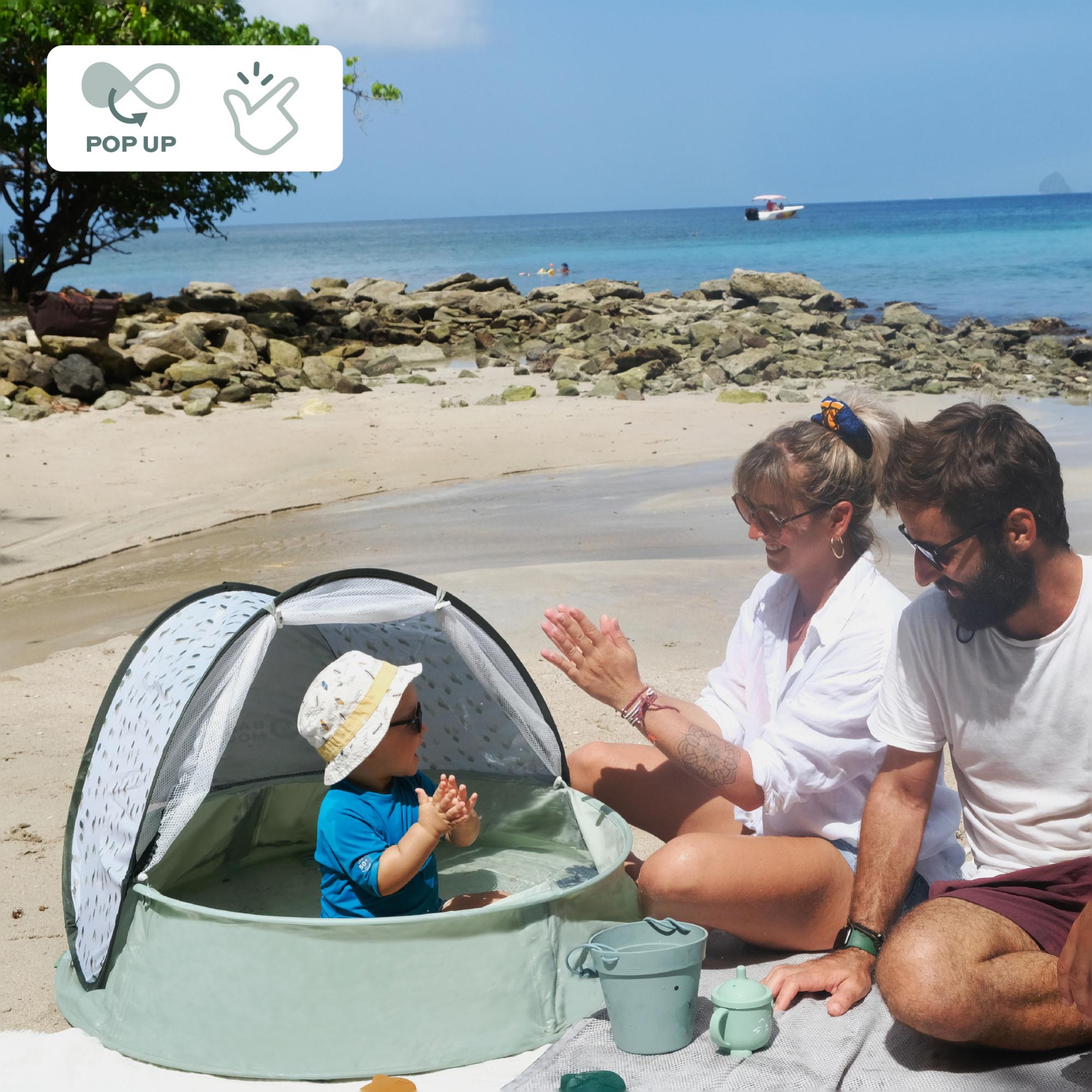 Tenda Anti UV Aquani 4 em 1 UPF 50+ Verde-7