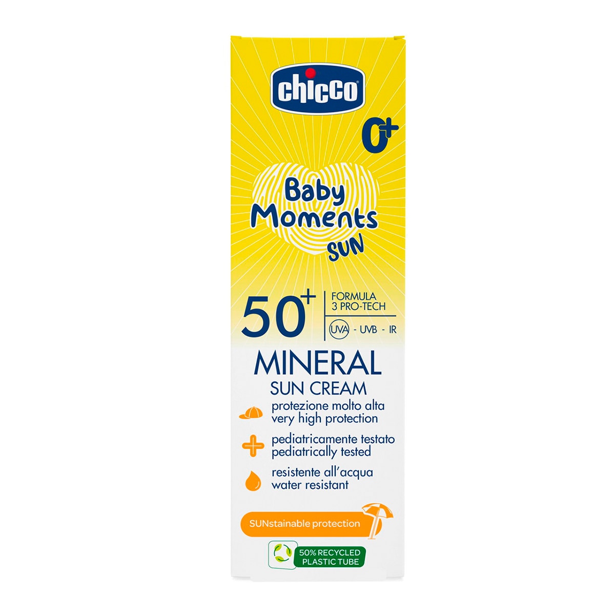 Crema solar mineral SPF 50+ Sun Baby Moments 0 meses+ 75ml - Blanco Blanco-2